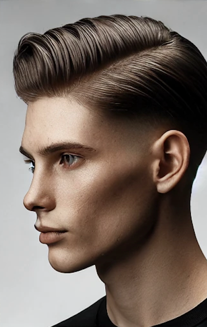 Klassisk sleek side-part