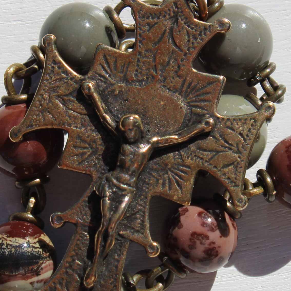 St. Nicholas Chaplet in Apache Jasper