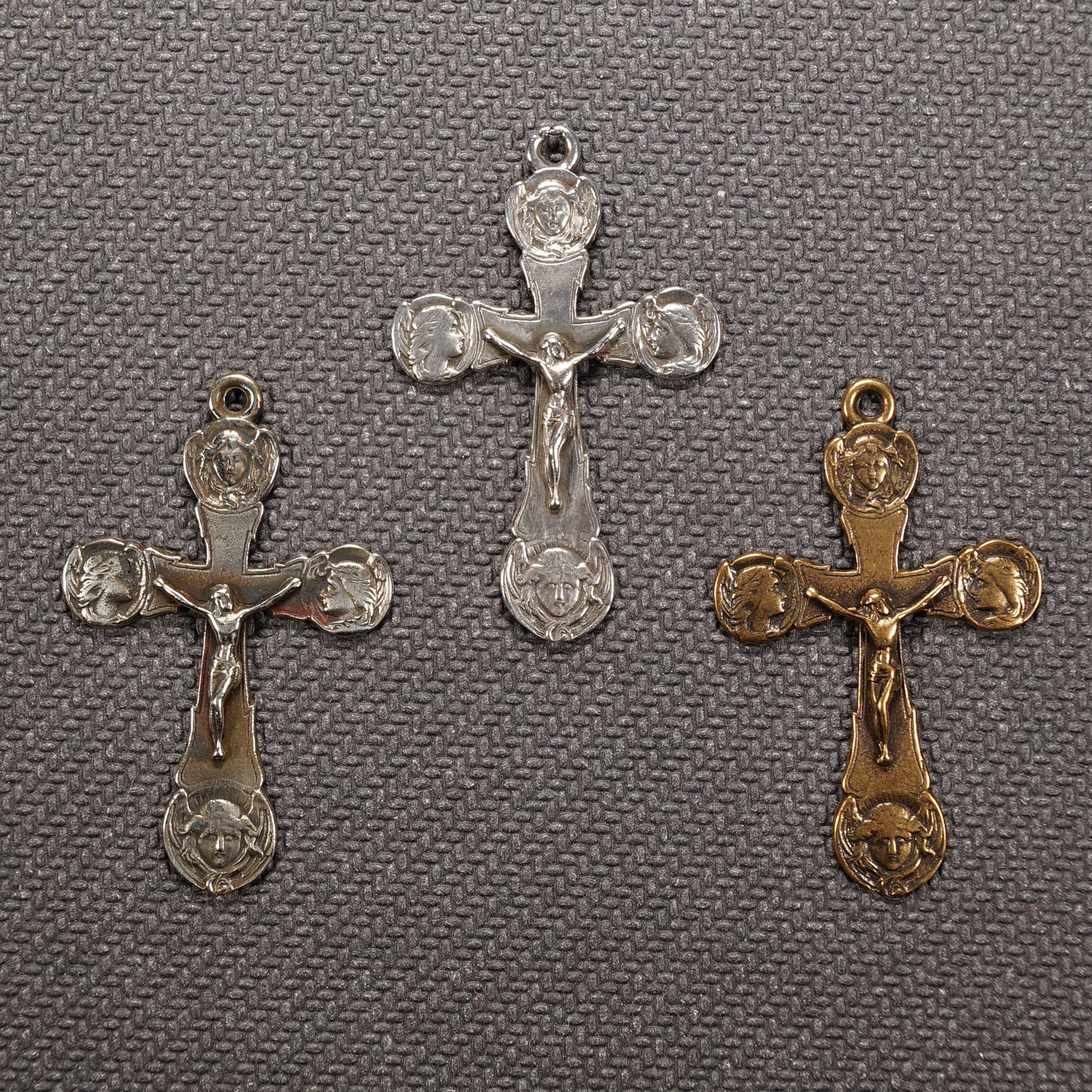 Art Nouveau Angels Crucifix