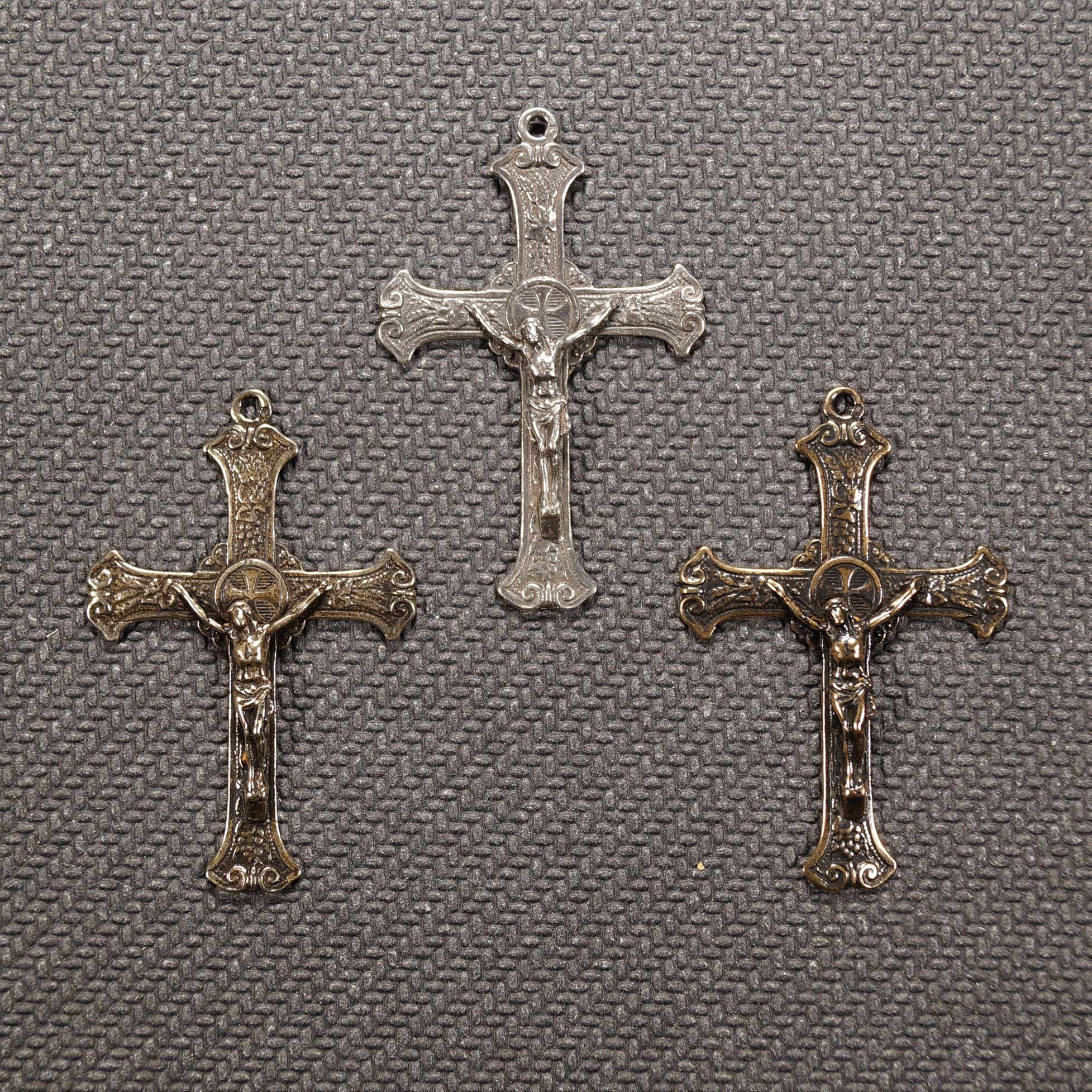 Edwardian Grapes & Wheat Crucifix