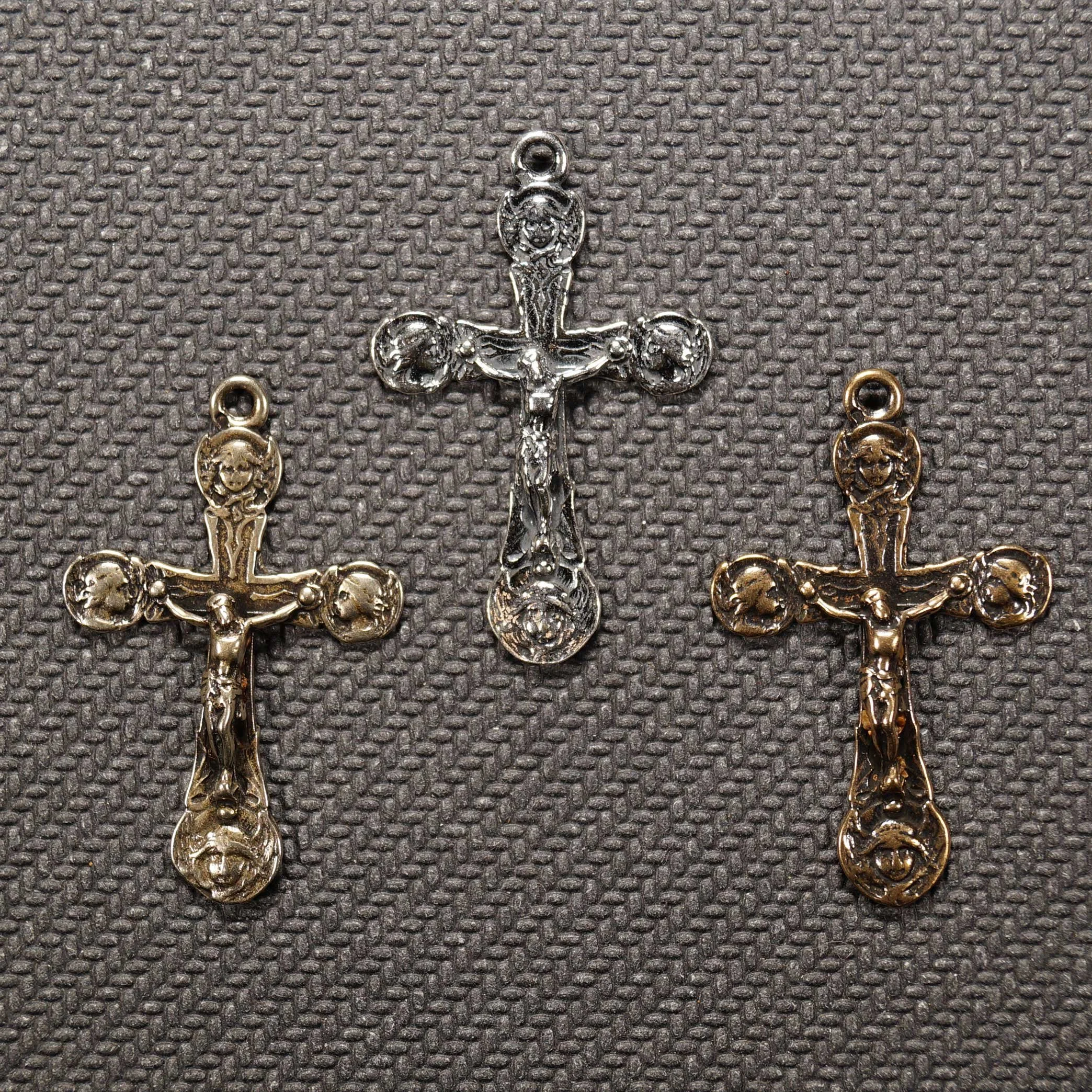 Small Art Nouveau Angels Crucifix