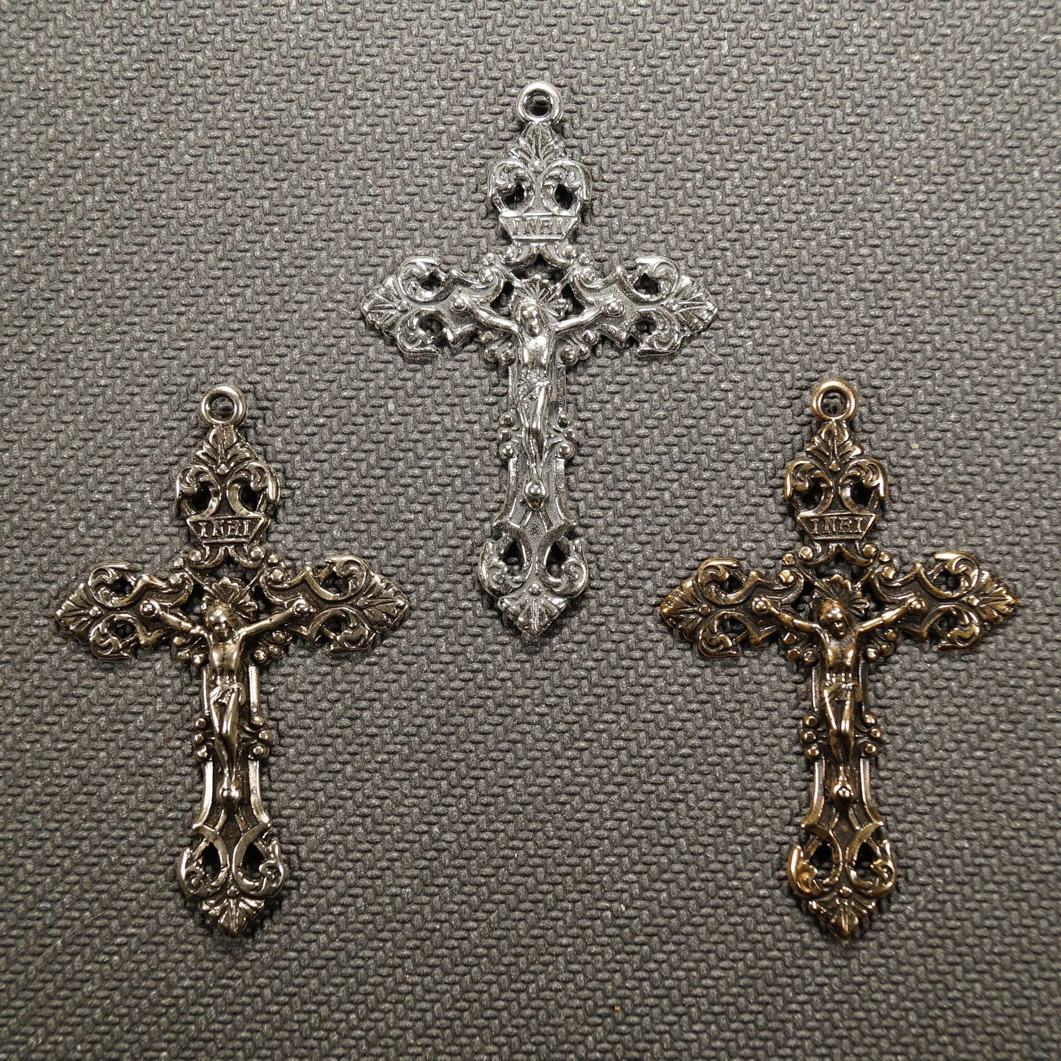 Large Classic Scrollwork Crucifix