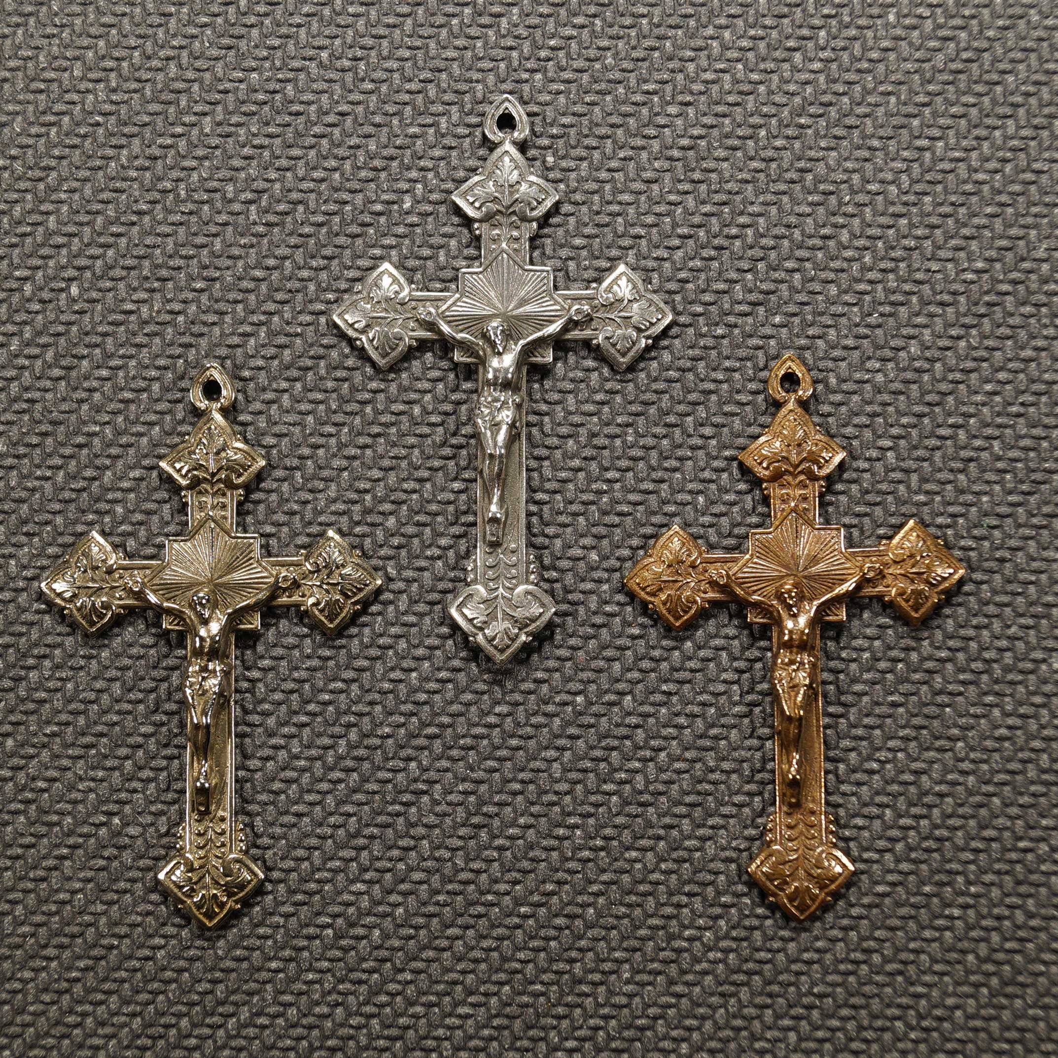 Three Leaf Crucifix