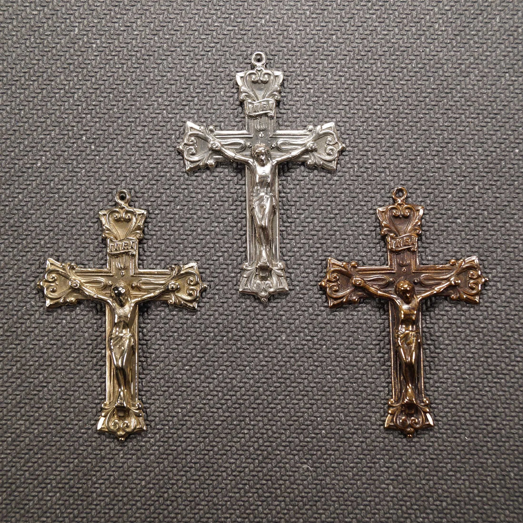 Victorian Hearts Crucifix