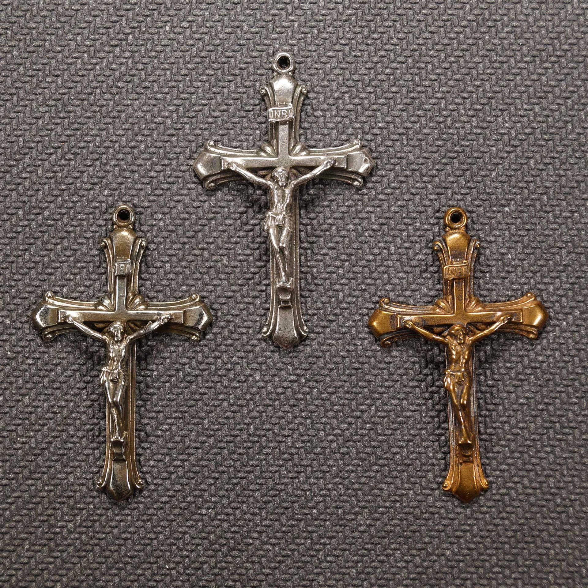 Art Deco Stacked Crucifix