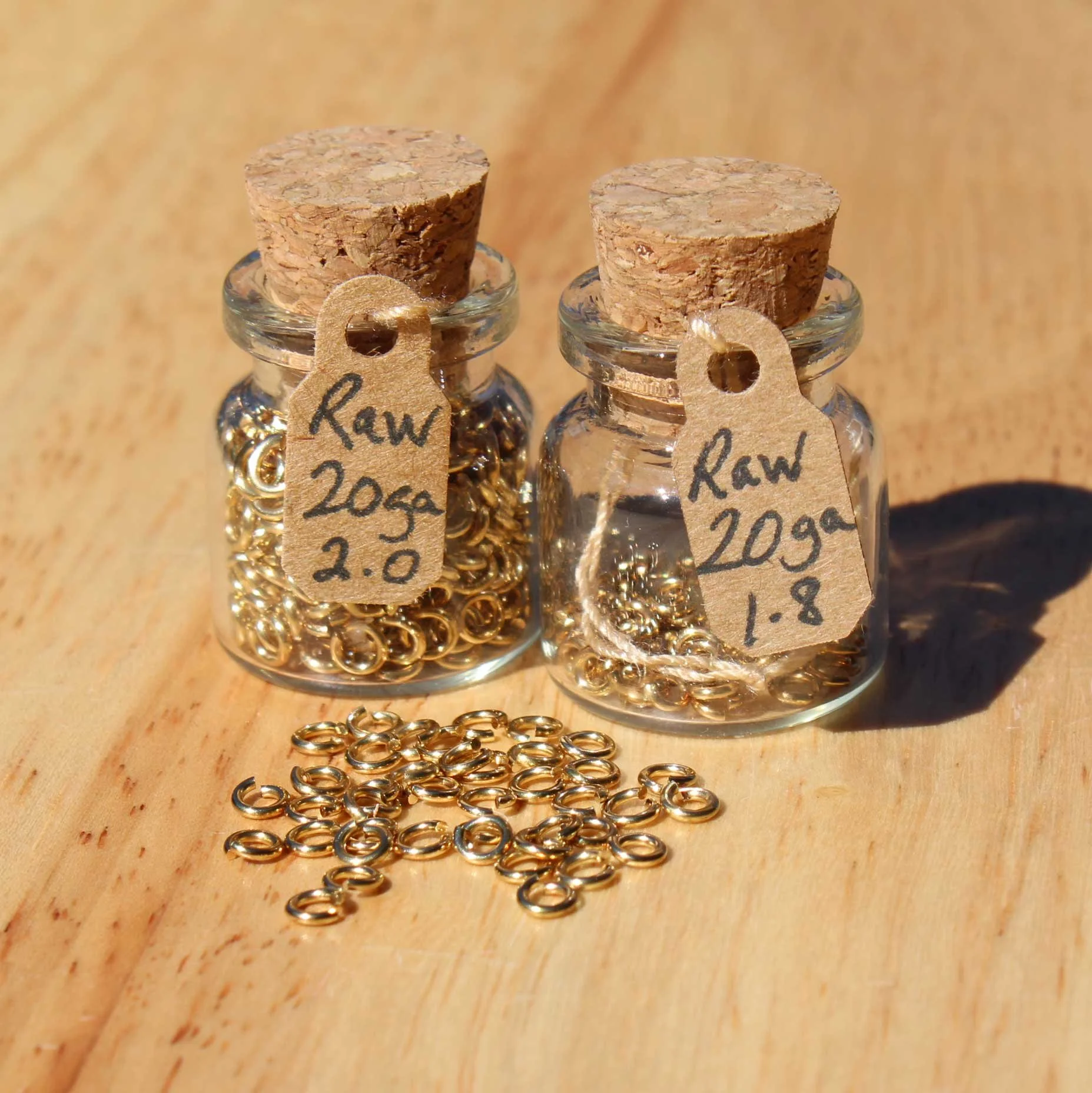 20ga Raw Red Brass Jump Rings