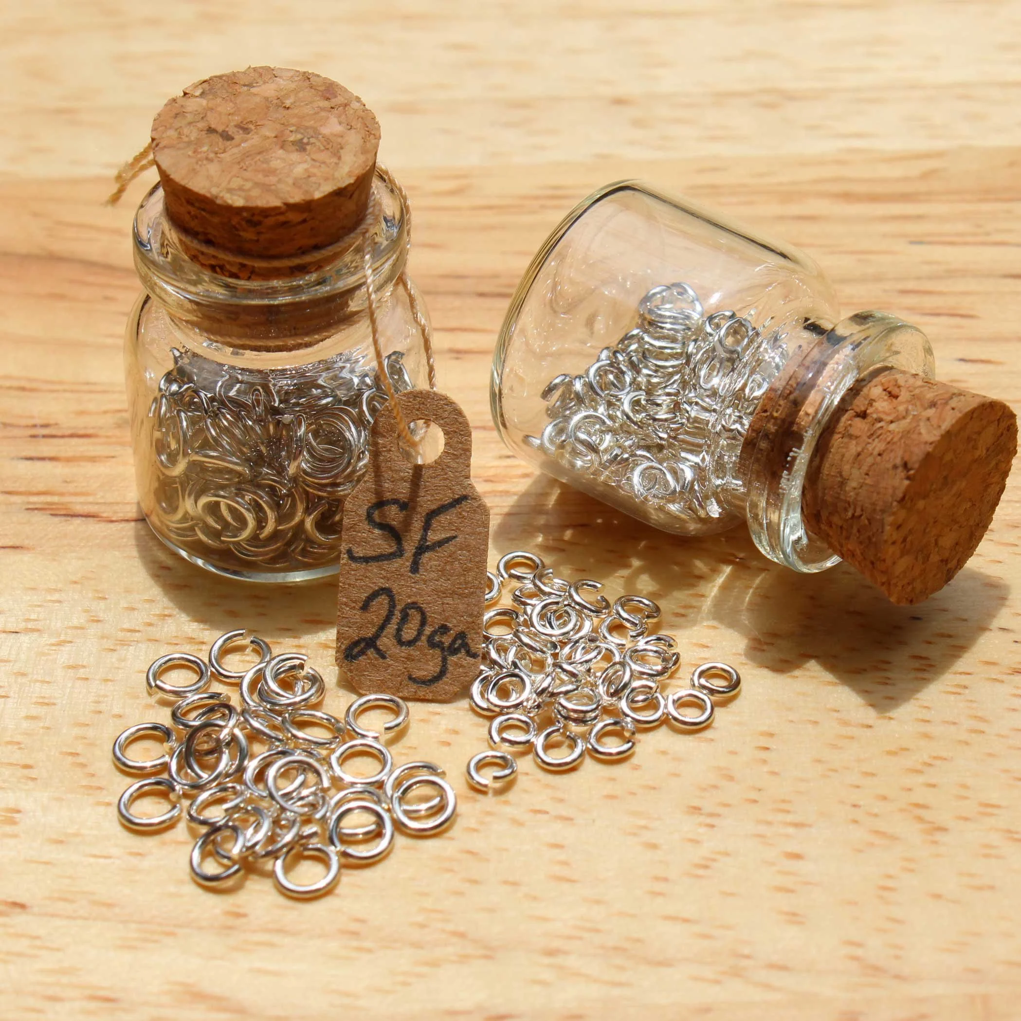 20ga Shiny Silver Filled Jump Rings
