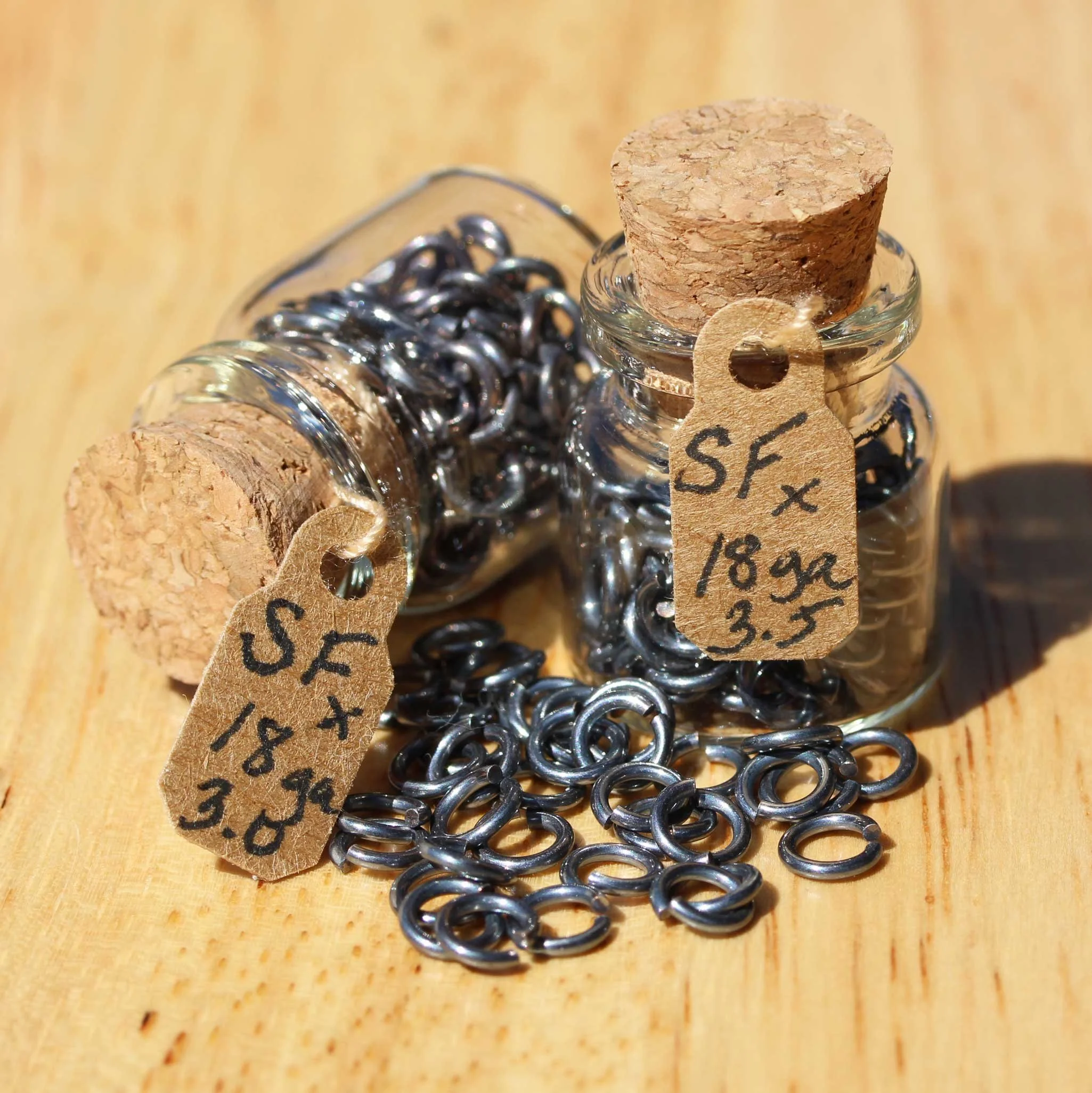 18ga Oxidized Silver Filled Jump Rings