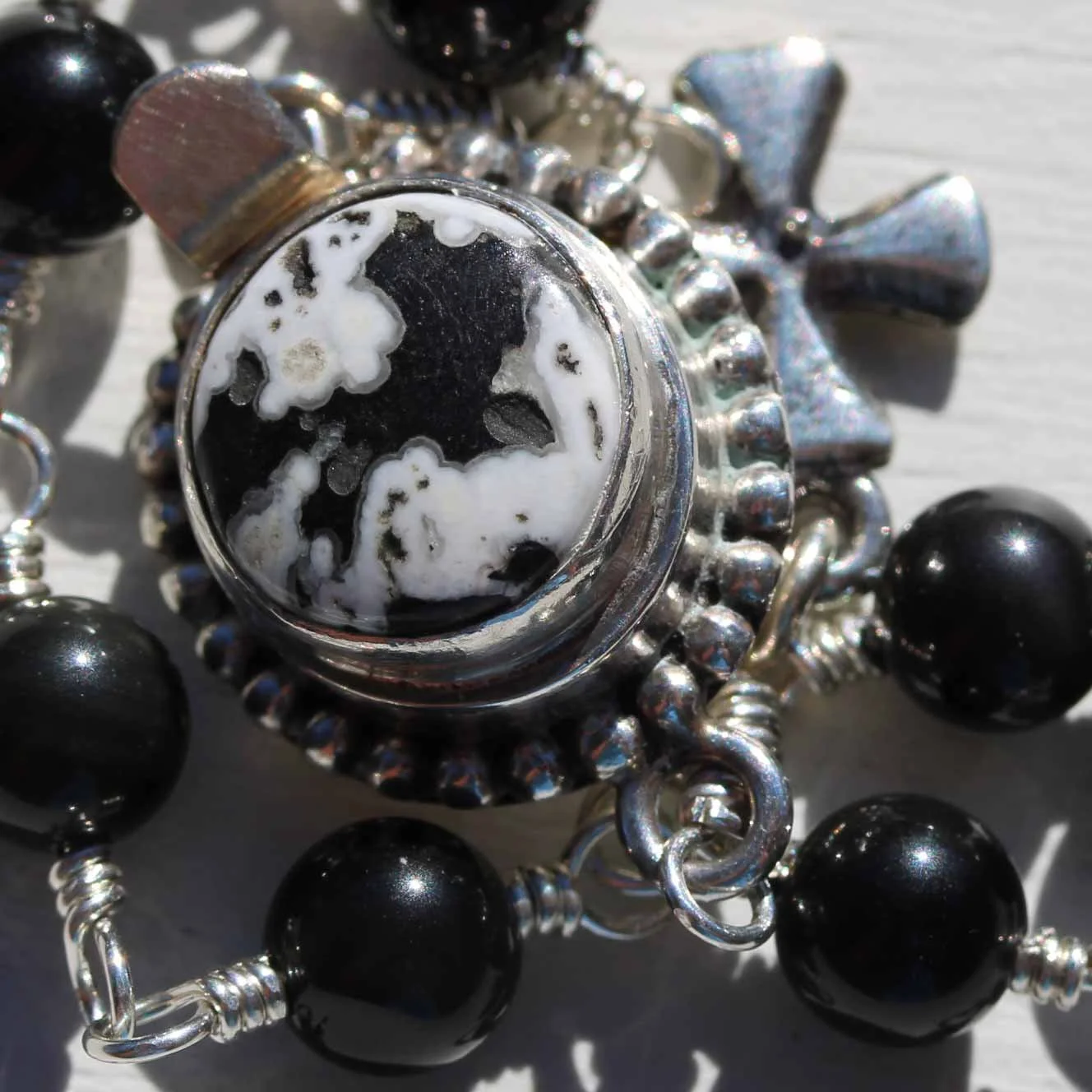 Obsidian Rosary Bracelet