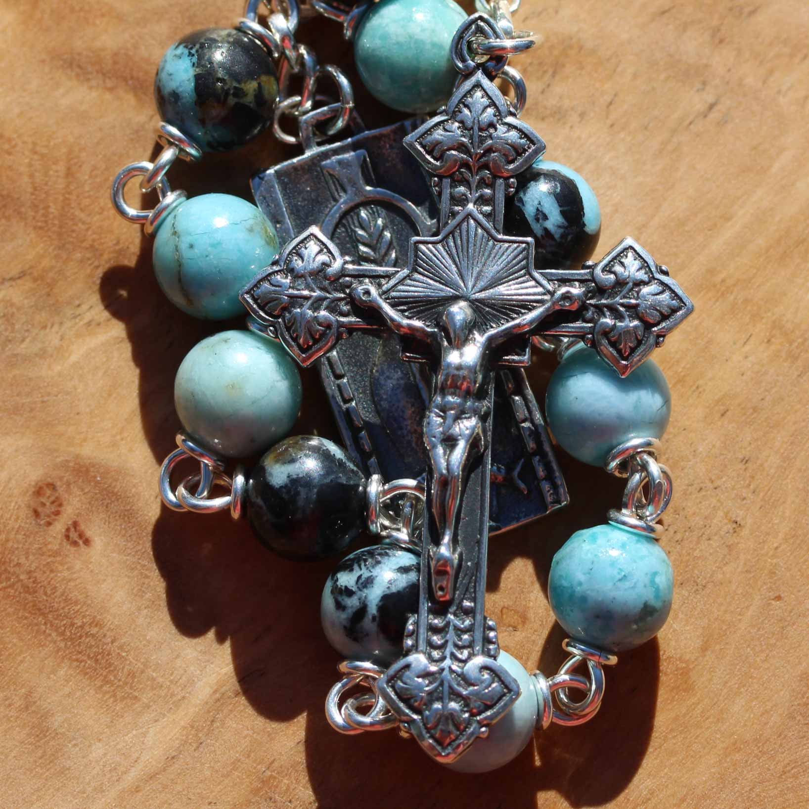 Peruvian Blue Opal Matrix Tenner