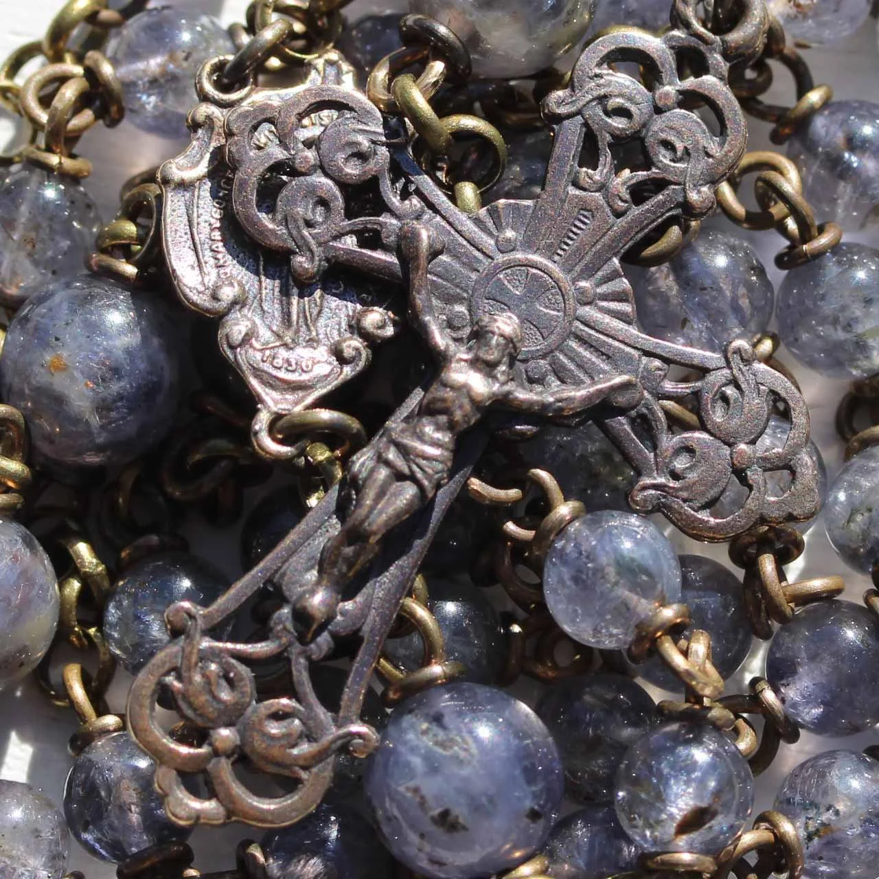 Overcast Iolite Rosary