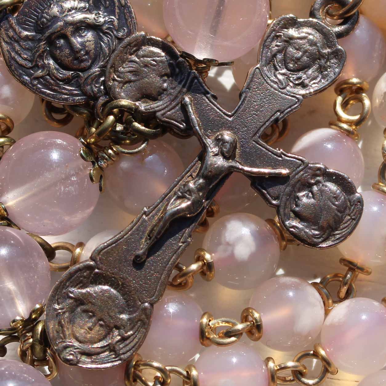 Sakura Agate Rosary