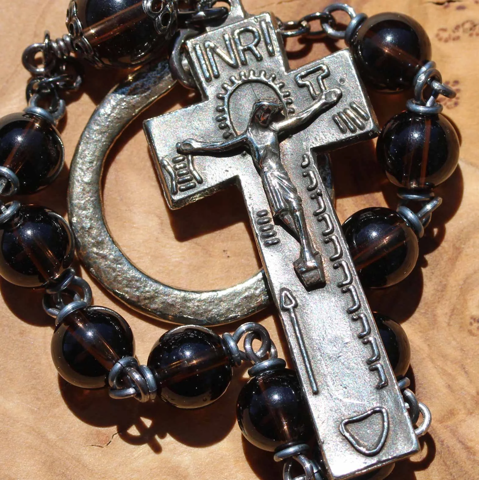 Irish Penal Tenner in Smoky Quartz