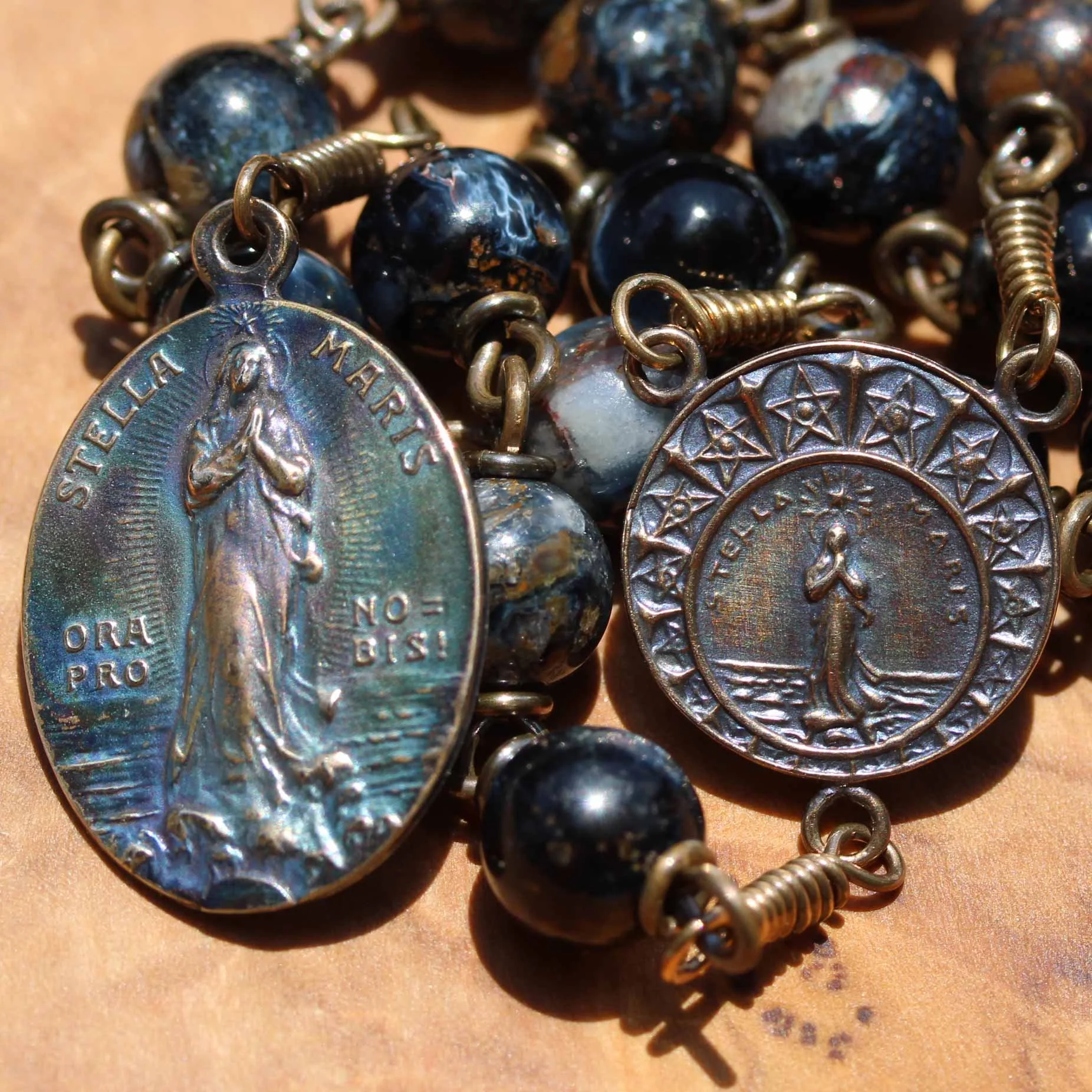 Stella Maris Chaplet in Namibian Pietersite