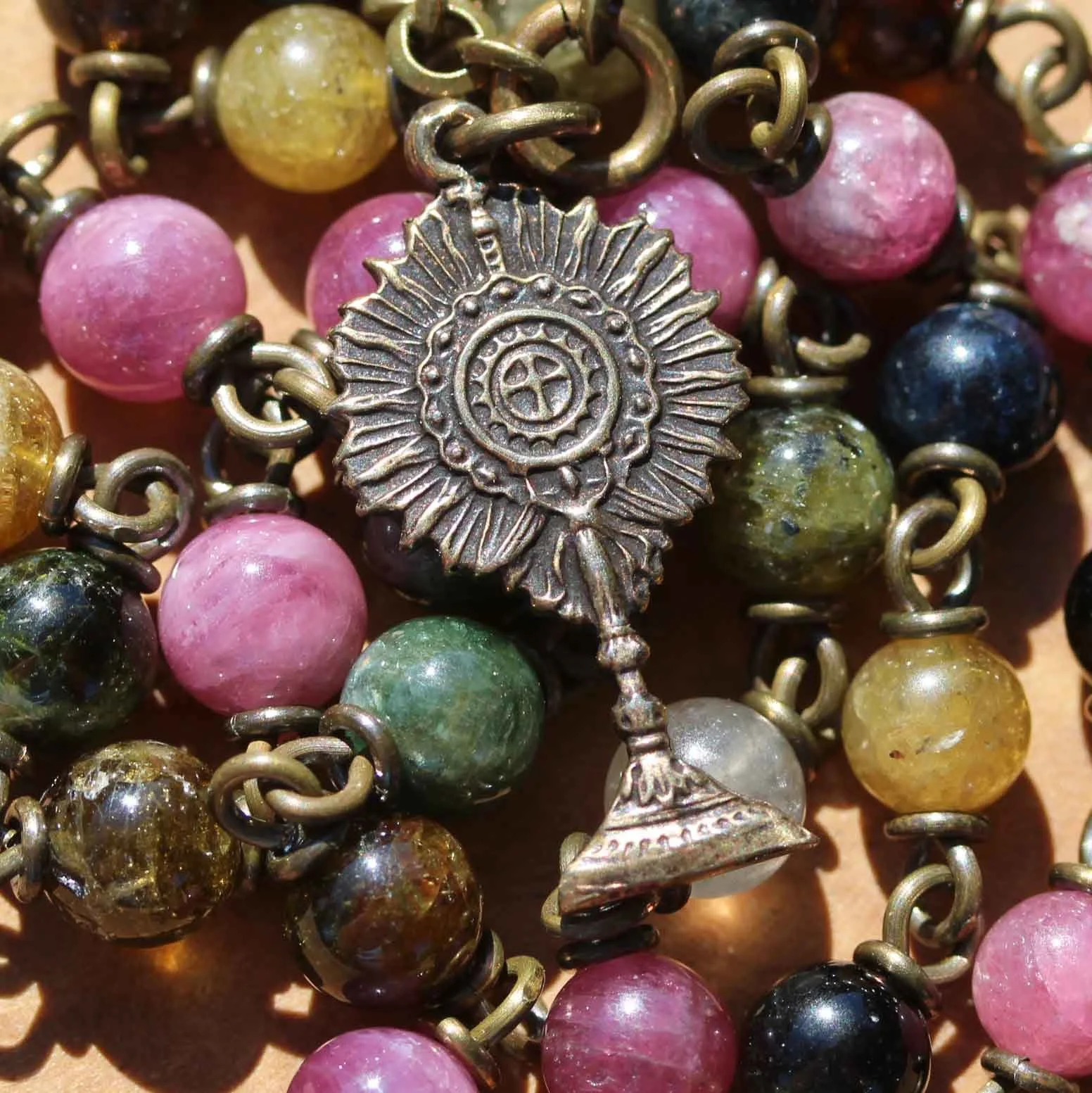Blessed Sacrament in Multicolor Tourmaline