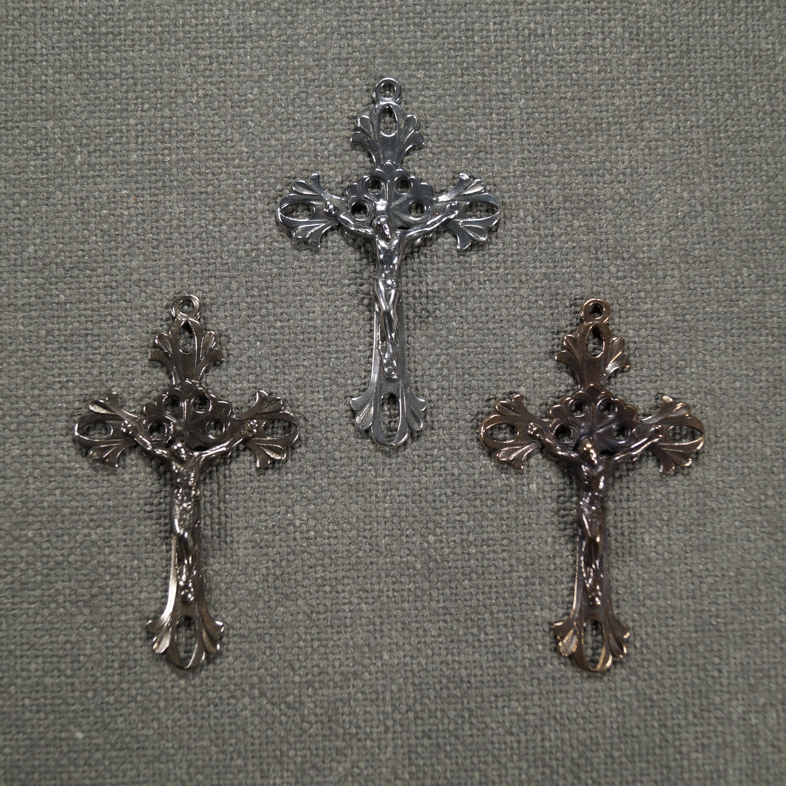 6 Lilies Halo Crucifix