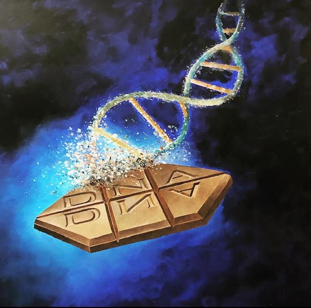 A special painted rendition of our logo by Denae’s Dad.