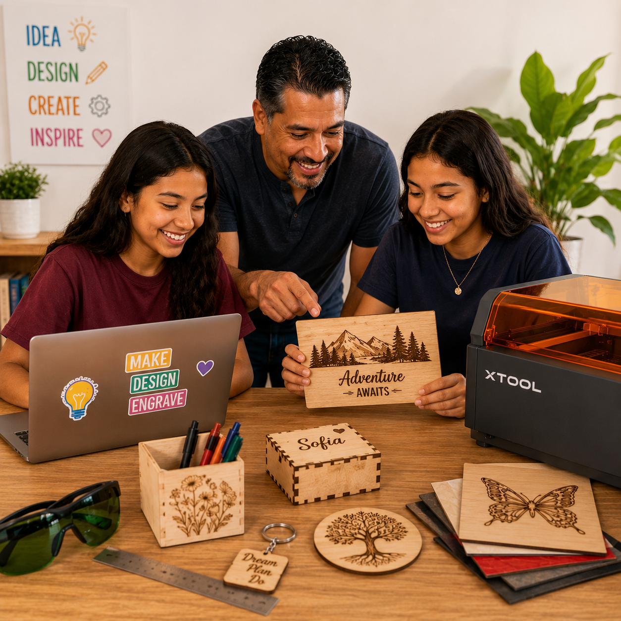 Grades 9-12 | Homeschool | Laser Cutting and Engraving