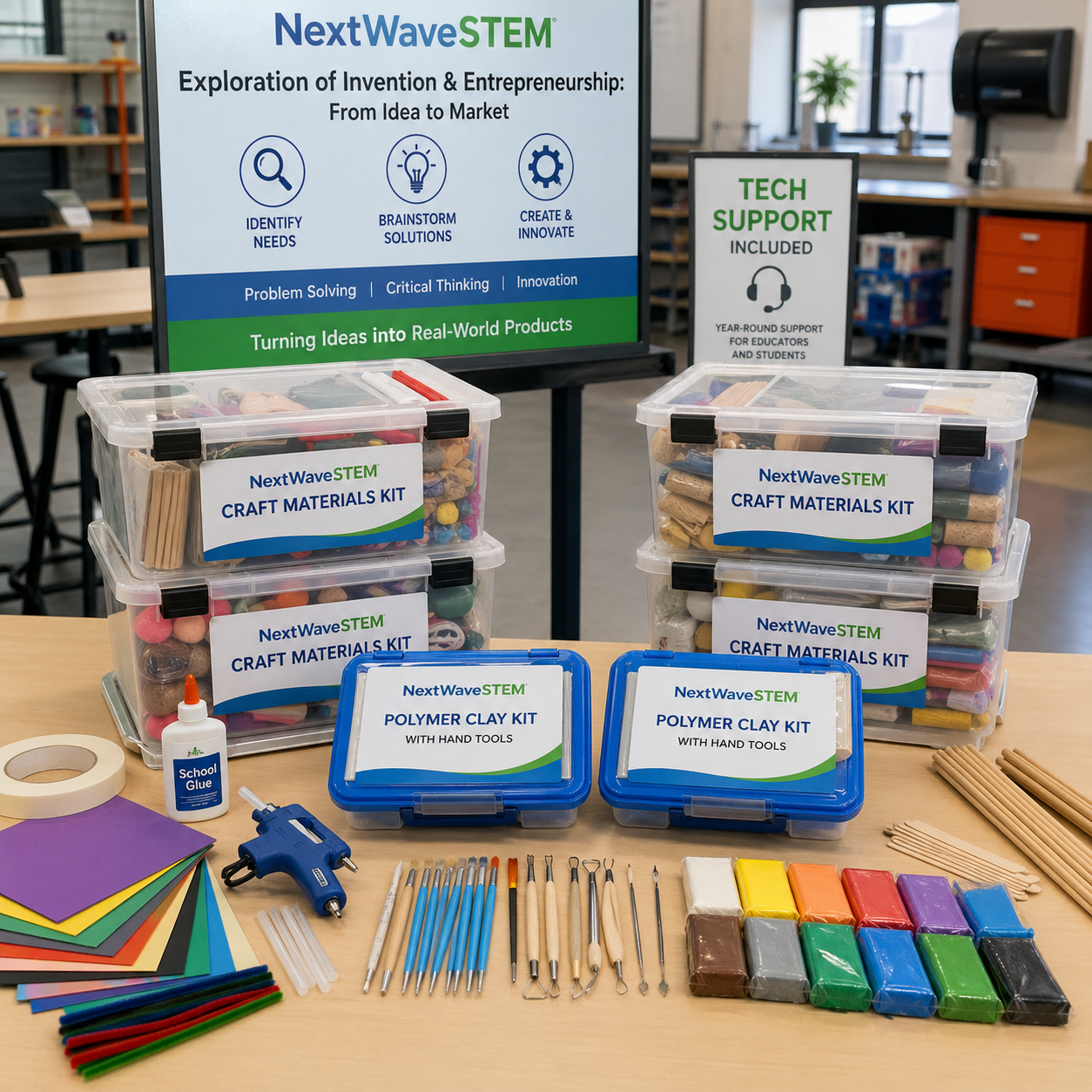Equipment Bundle & Tech Support | Grades 9-12 | Exploration of Invention & Entrepreneurship
