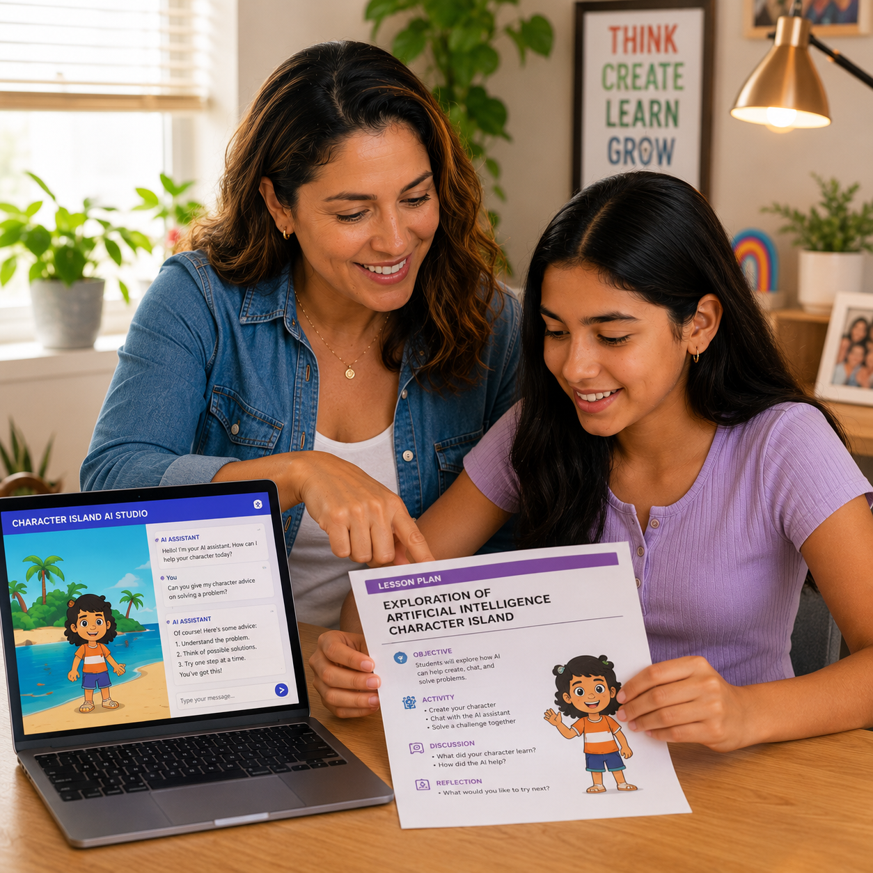 Grades 6-8 | Homeschool | Exploration of Artificial Intelligence: Character AIsland