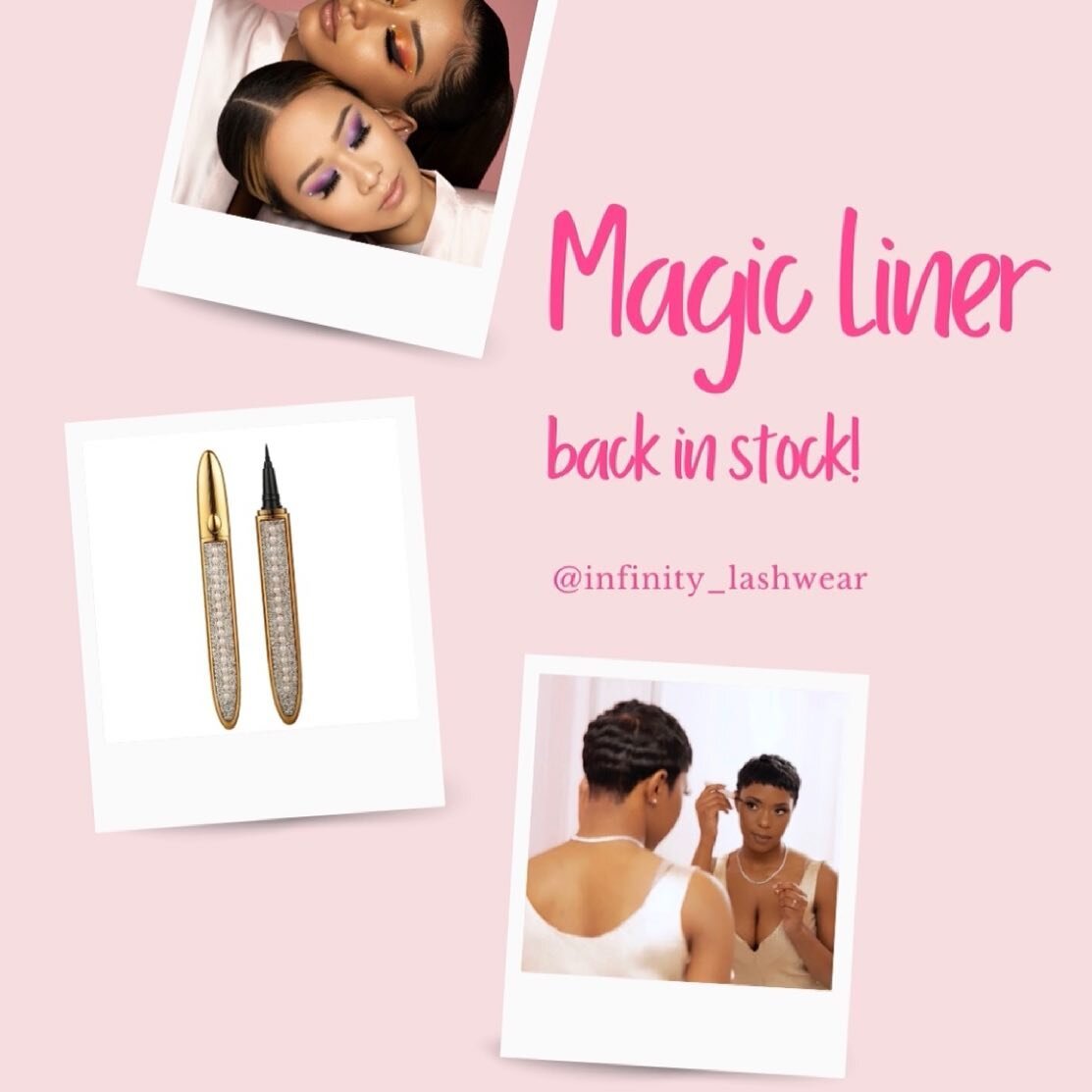 ⭐️RESTOCKED⭐️ our Magic Liner is back on the site, click the link in our bio to get yours today! 

They sell so fast! 
.
.
.
.
.
.
.
.
.
#forevergirl #forever #infinity #infinitylashwear #lashwear #MUA #prettygirls #explorepage #beauty #makeup #insta