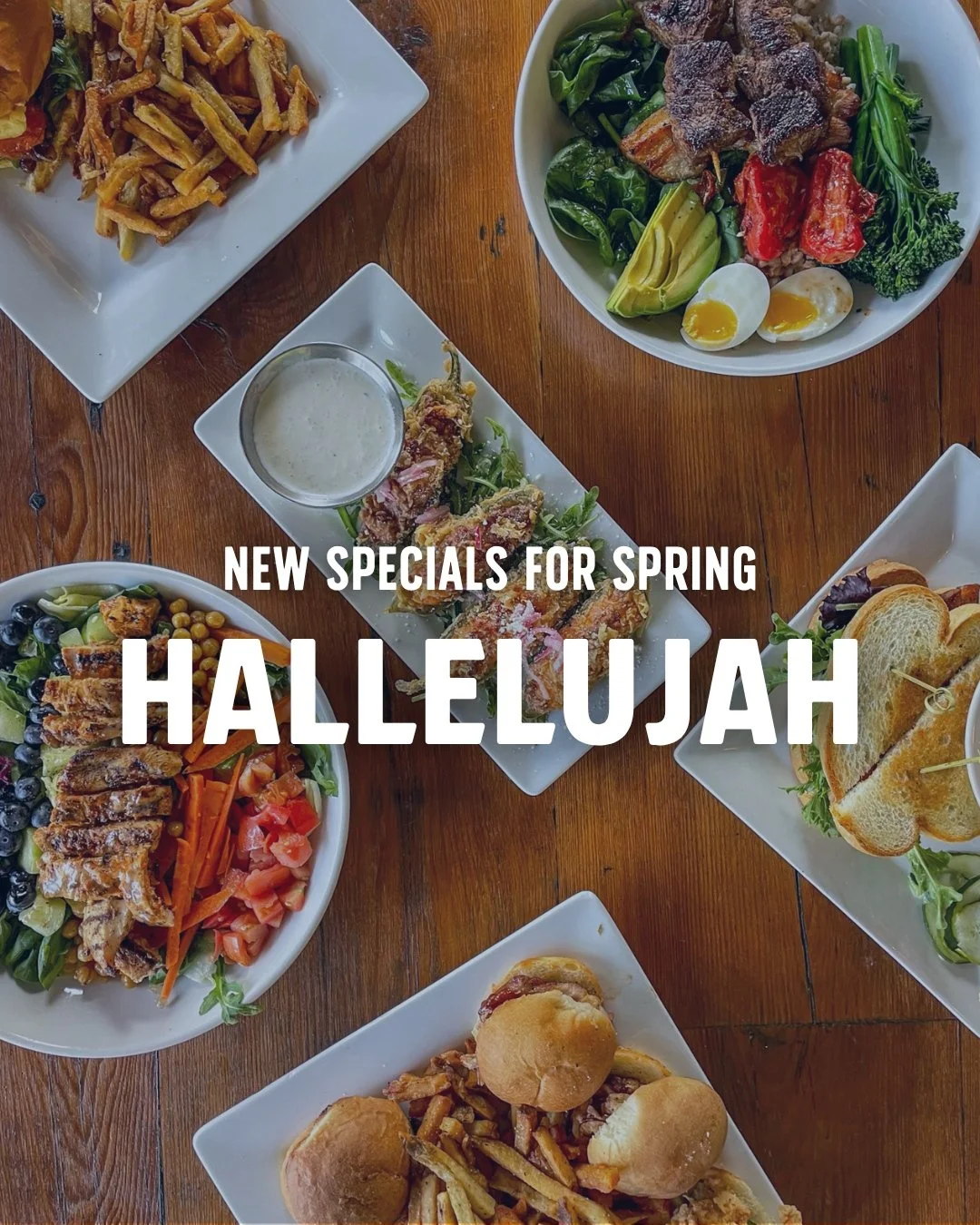 It really is "Everything Hallelujah" when it comes to dinner at Carolina Brewery. Tonight's the perfect time to stop in and try our new Spring Seasonal Menu:

💥 Jalap&eacute;no Poppers
house made pimento cheese, chopped bacon, pickled red 