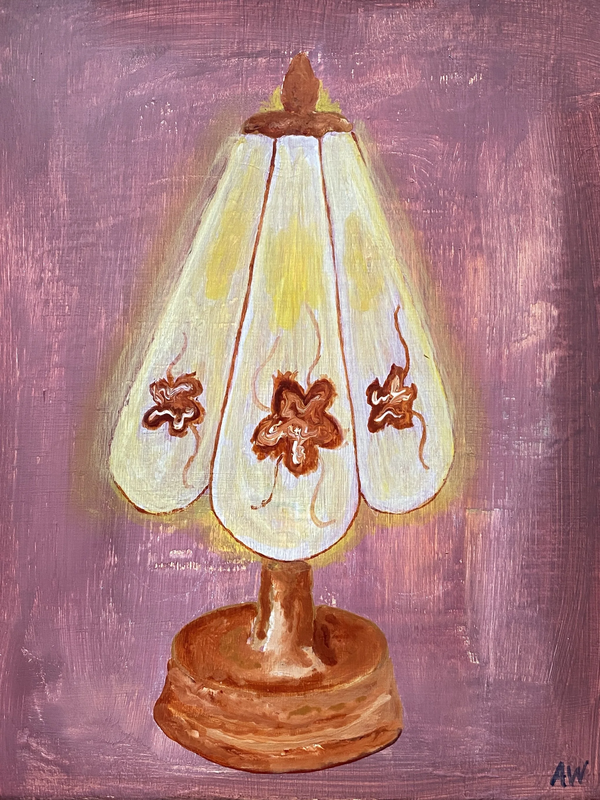 “Abby’s Lamp,” 2026. Acrylic on Canvas