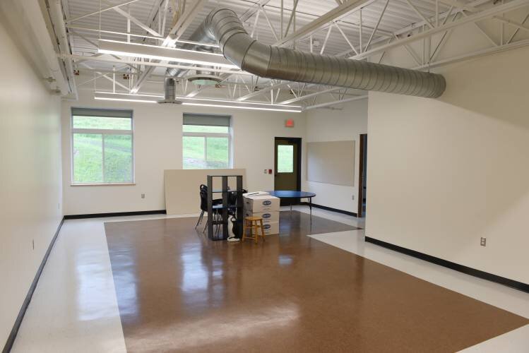  A classroom at the new Greenfield Center School on Bernardston Road. STAFF PHOTO/PAUL FRANZ 