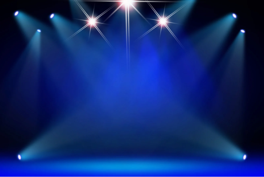 Lights up on All School!