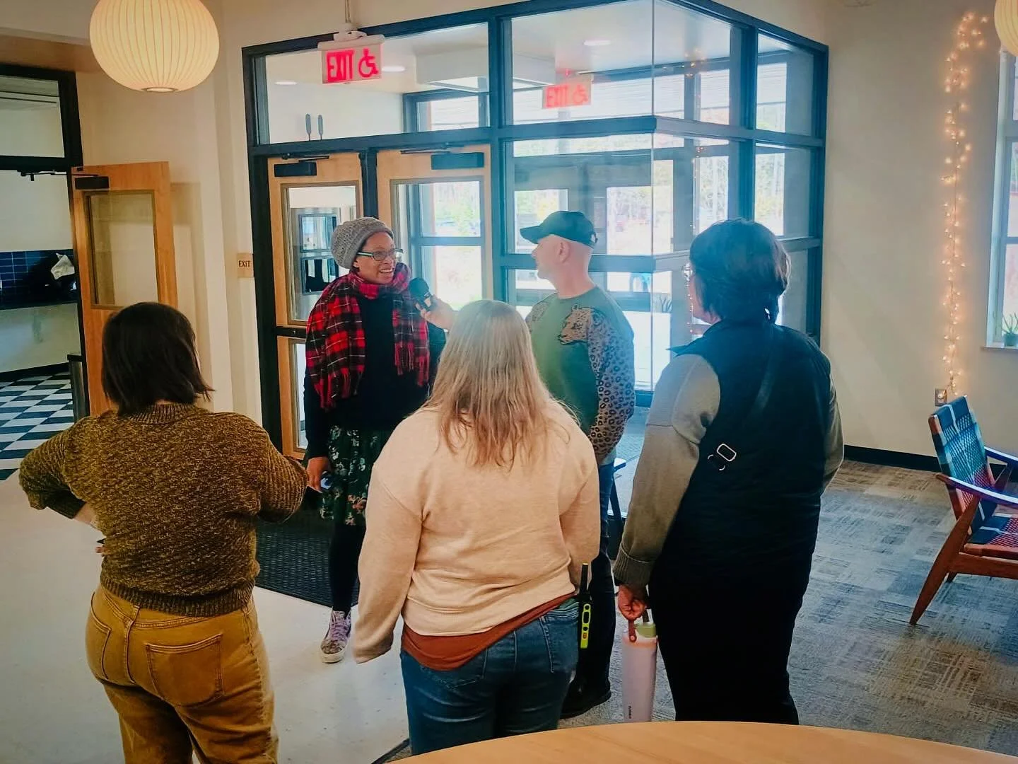 How lucky are we!? 💚 Today we had a visit from Monte Belmonte and Kaliis Smith from NEPM's Fabulous 413! Our segment airs today at 3pm -- tune in live or stream it later! We talked about what makes the Center School such a special place and shared u