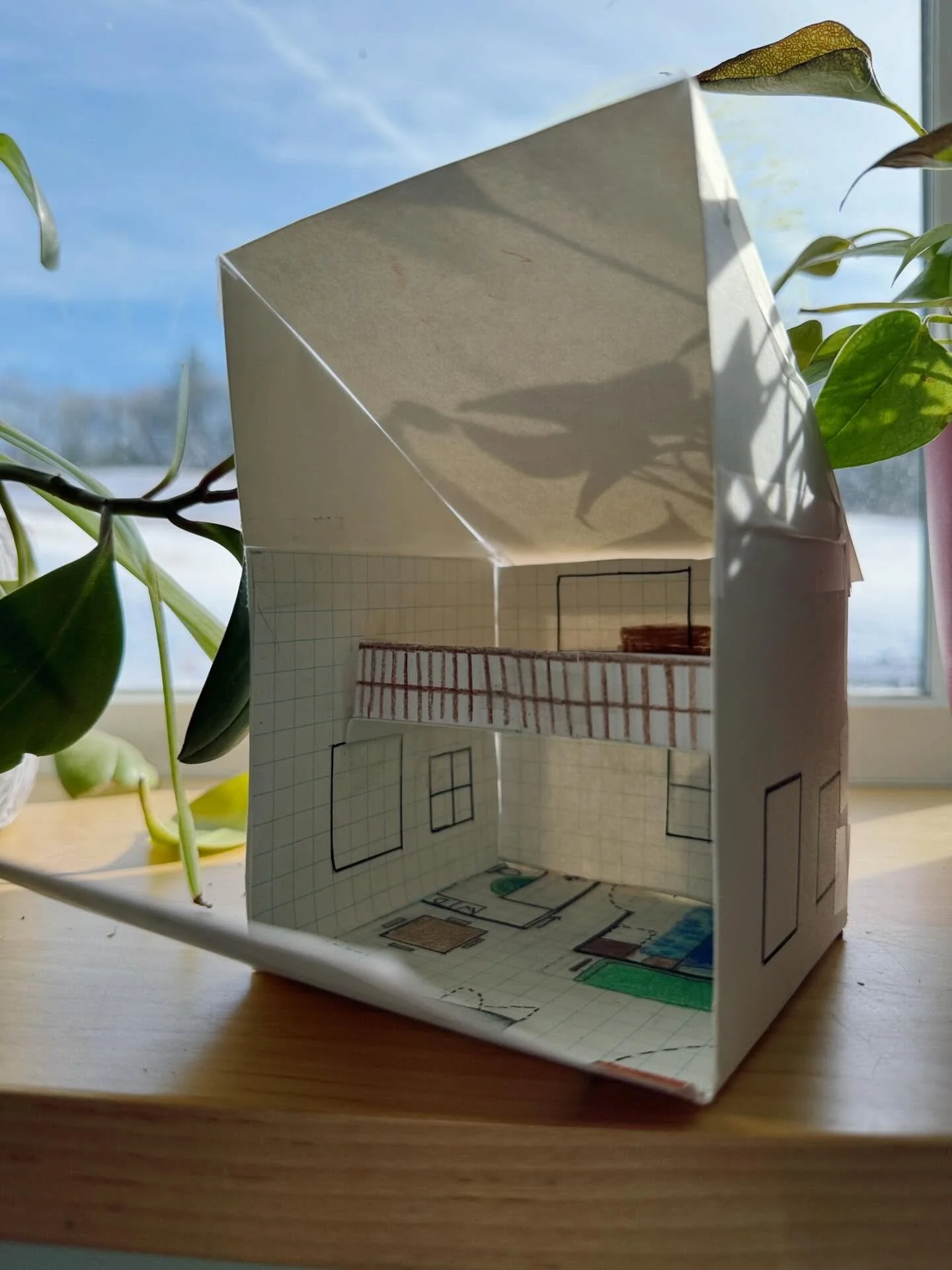 🏠 Fifth Grade Math Tiny House Project! This winter, our 5th graders became architects -- designing 400-square-foot tiny homes for "clients" with specific needs and styles. From sketches to blueprints to detailed 3D models, students brought