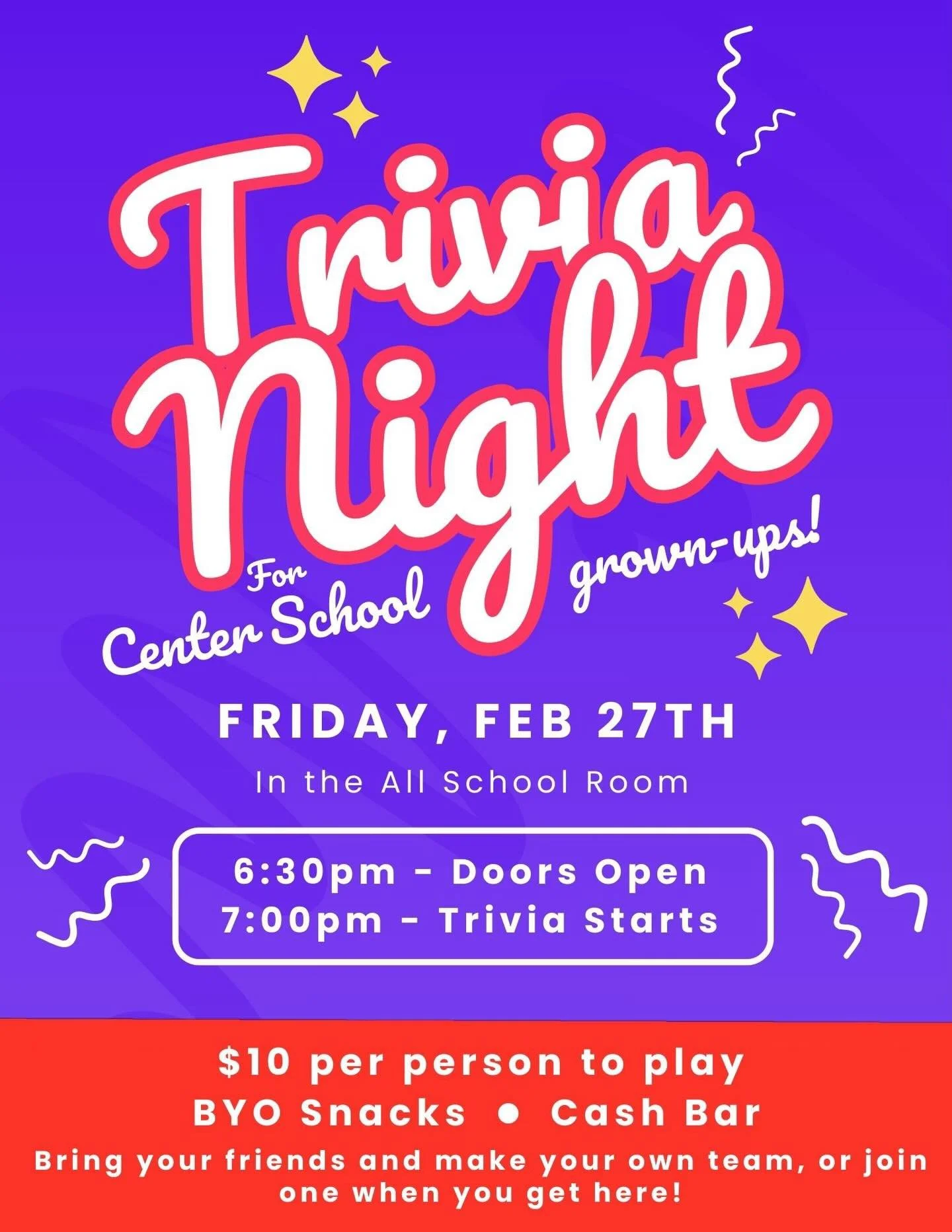 Join us for Trivia Night! Hosted by the incredible Josie Dulles with questions by quizmaster Lauren Obreg&oacute;n, plus a full bar, raffle, and 50/50 pot. Open to the public! Bring a team or come solo and we'll help you find a team when you arrive ?