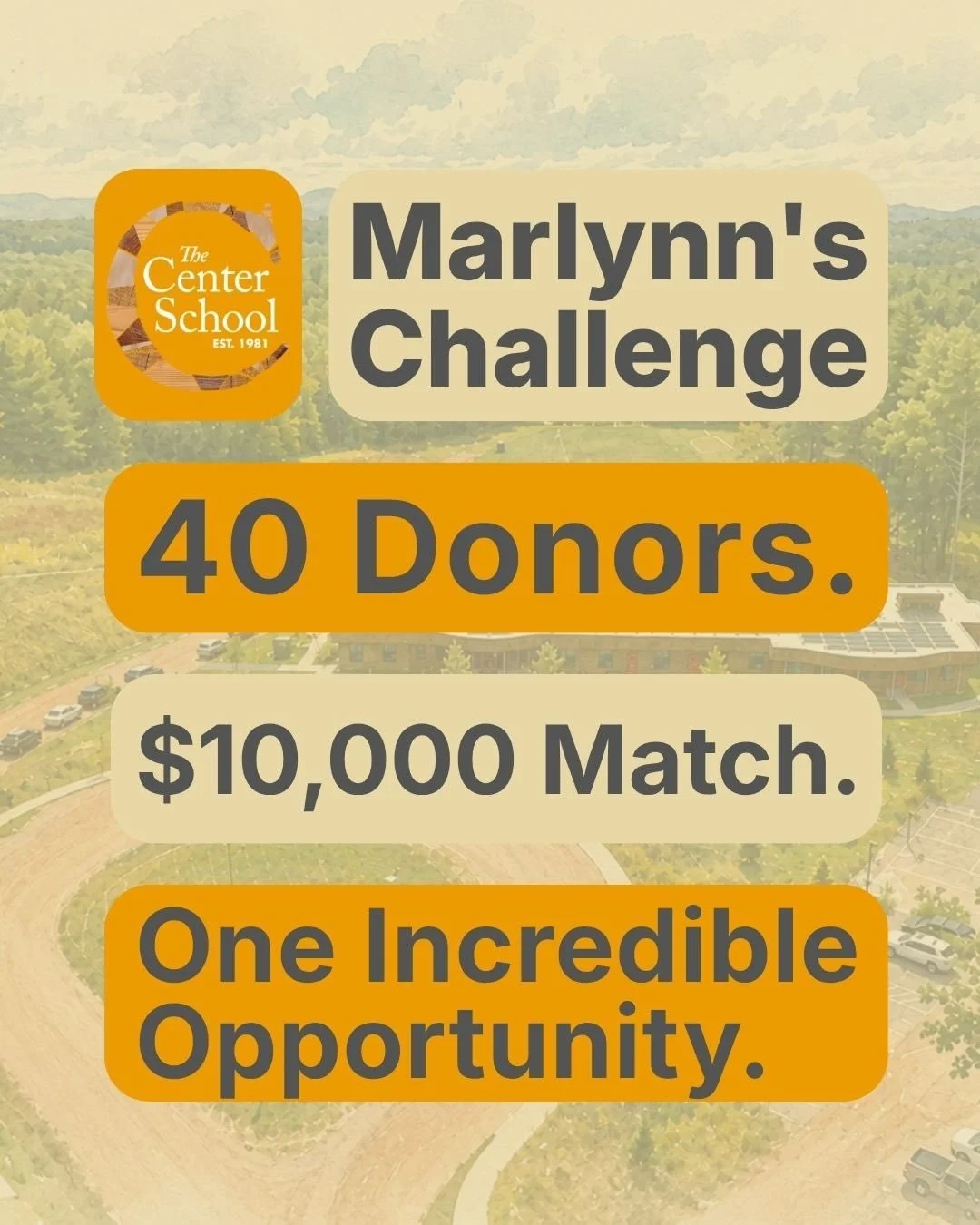 In 1981, Marlynn Clayton and small group of educators took what she calls "a giant leap of faith" and founded what would become the Center School. Forty-five years and countless students, teachers, and memories later, Marlyn's belief in the