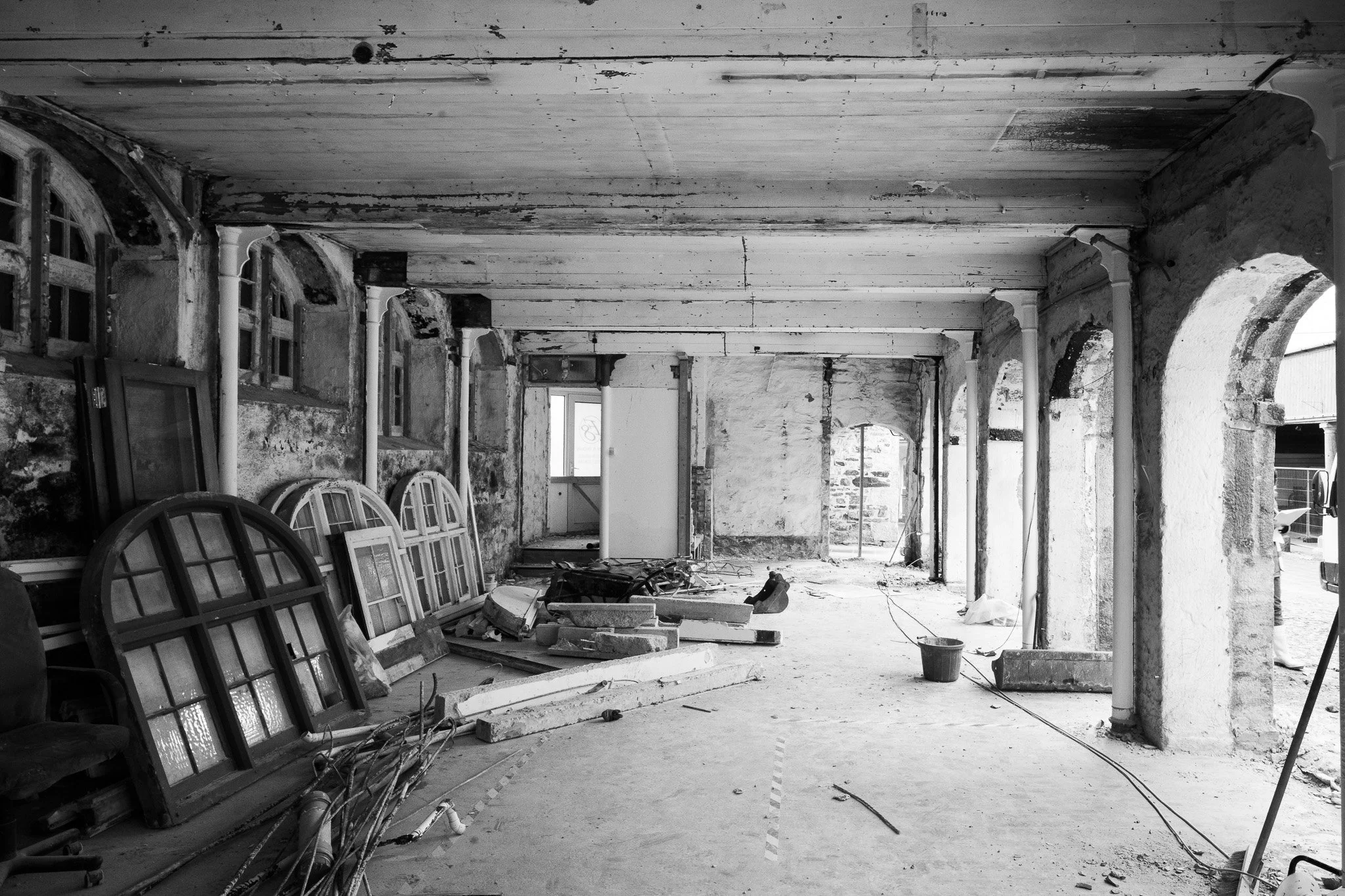 The Auction House ground floor during strip out