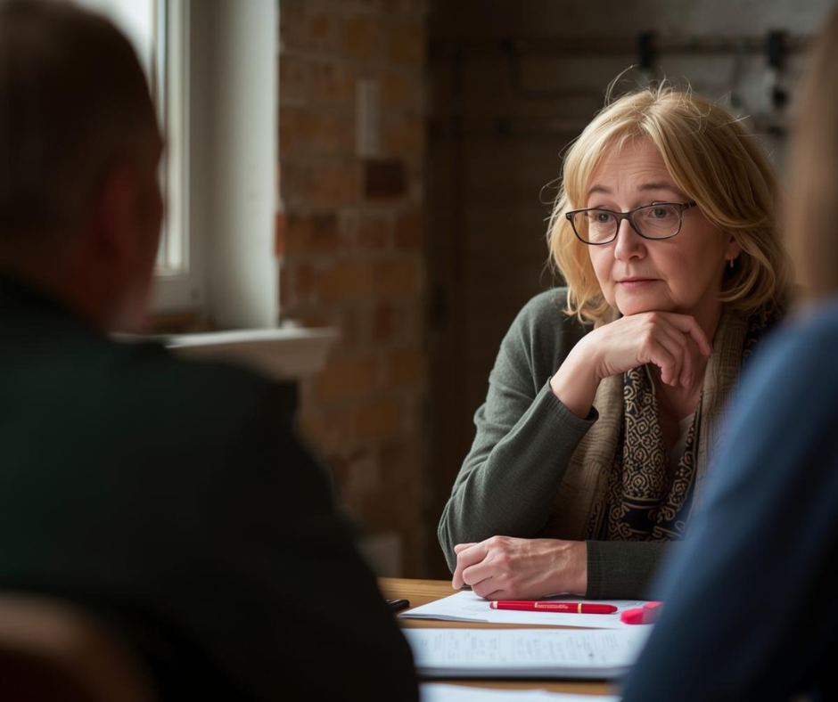 woman thinking about death