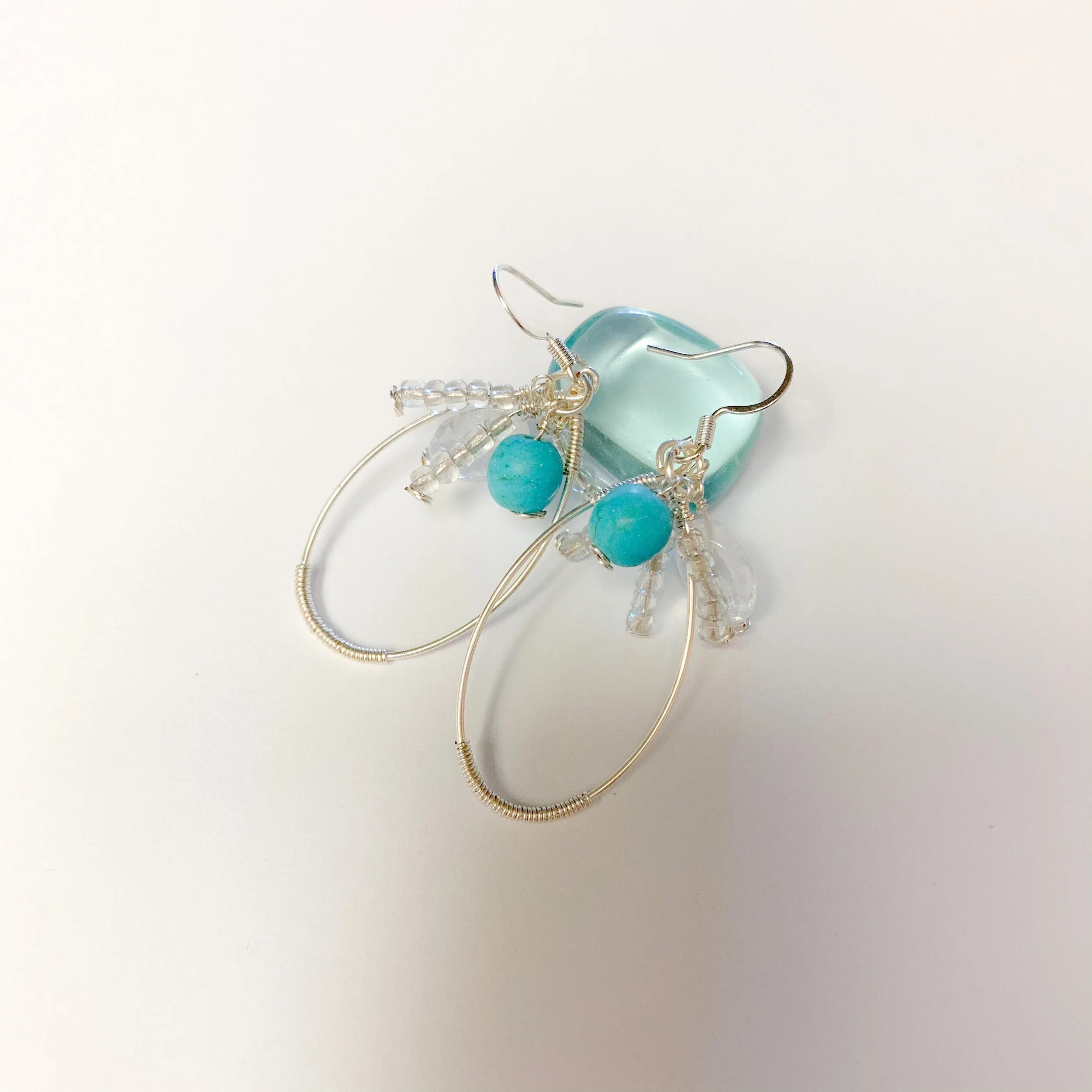 Centered Drop Hoops