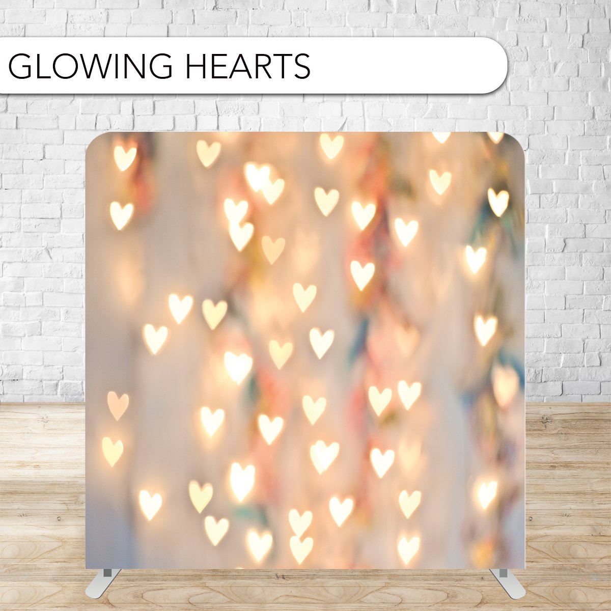 Glowing Hearts Tension Cloth