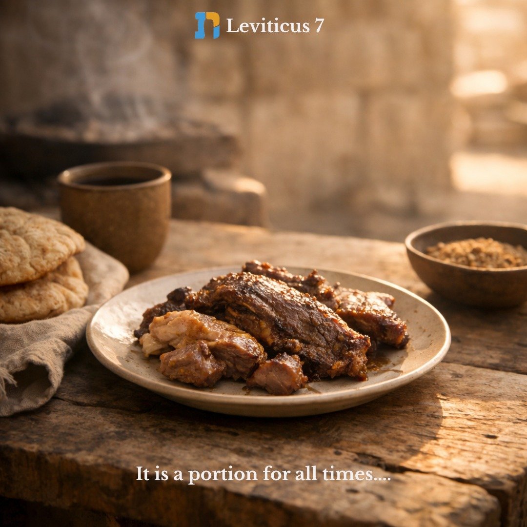 Join us this Sunday, Dec 21, 1-3PM ET for the study of Leviticus 7.

Last week, in our study of Leviticus 6, one topic that stood out was the eternal fire. Verse 6 reads: &ldquo;A perpetual fire shall be kept blazing upon the altar. It shall not go o