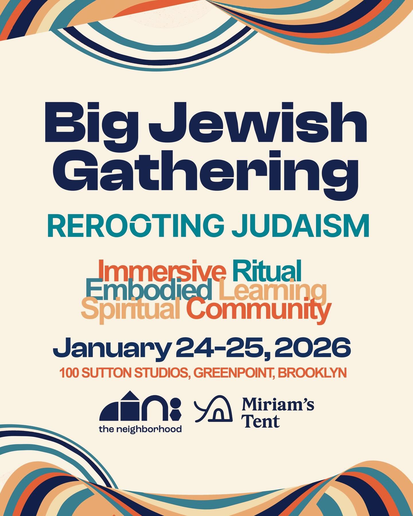 We are delighted to participate in this extraordinary event that brings together the creativity and innovation of the liberal Jewish world that we are so honored to be part of. 

Thank you @bigjewishgathering @theneighborhoodbk and our many peers and