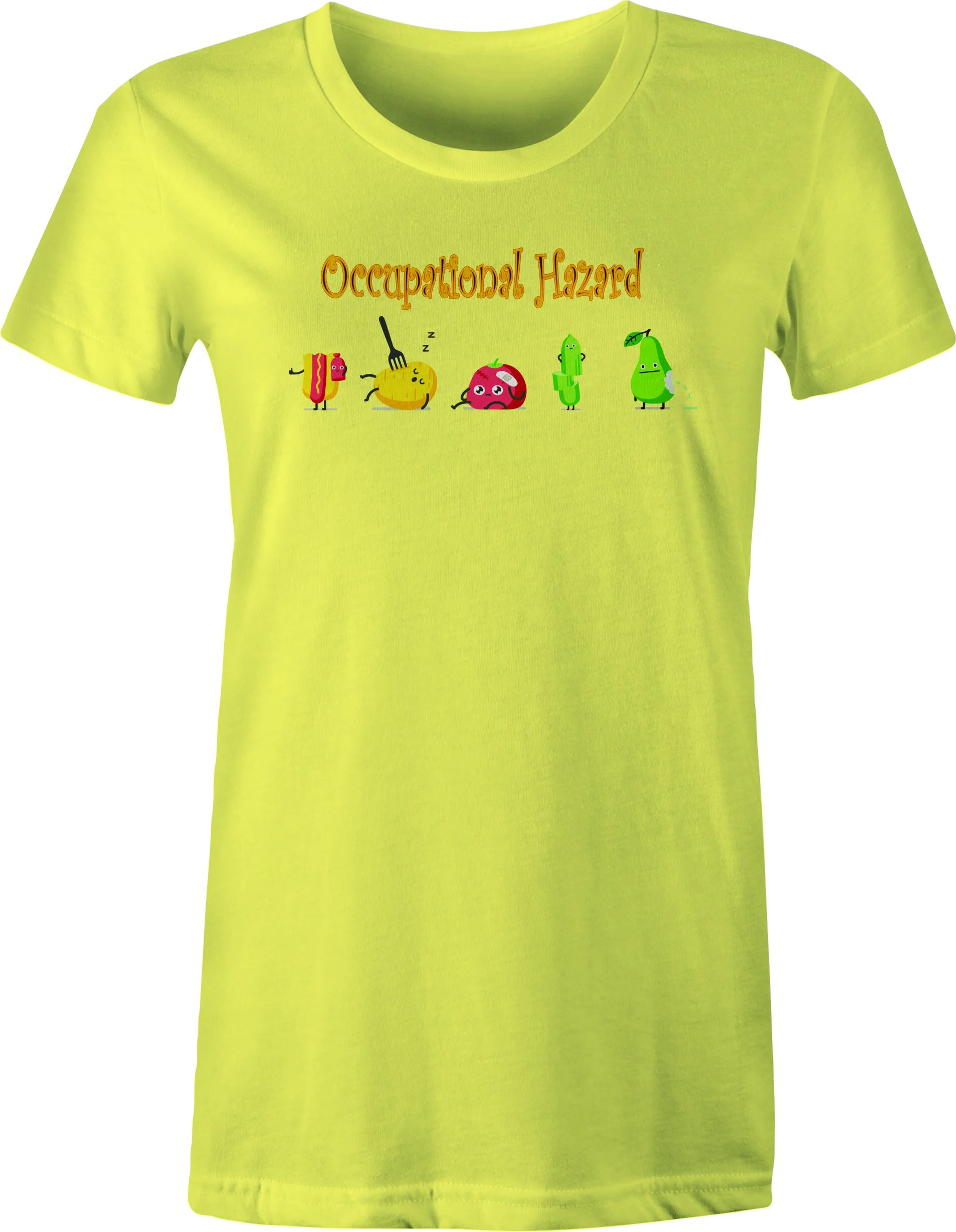 Funny Food - Occupational Hazard on Women's T Shirt-Kcutestyle.com