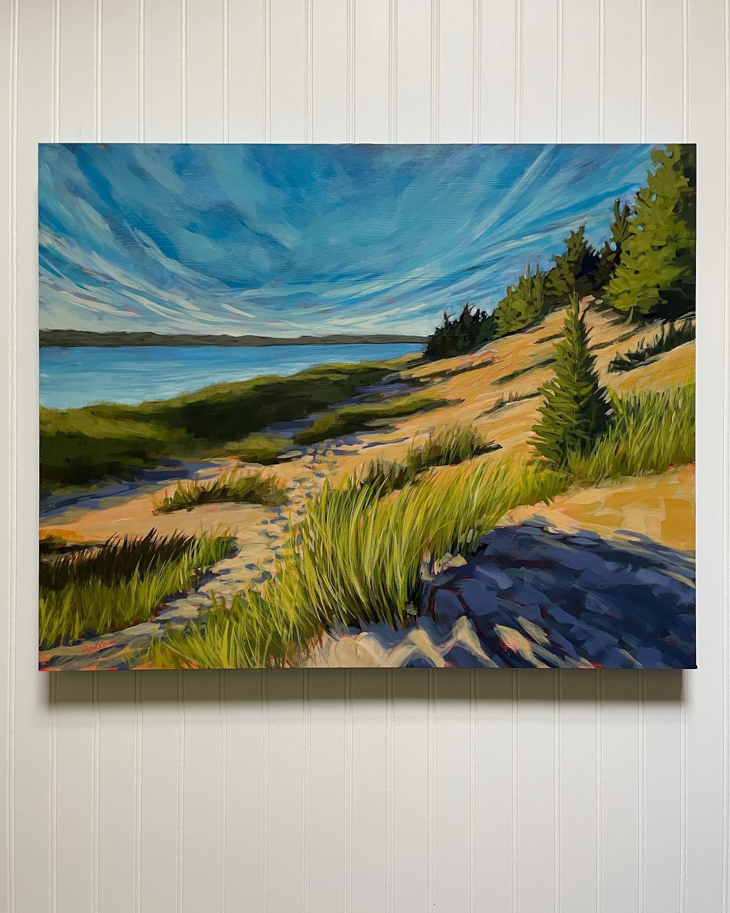 That Summer Feeling
24x30&rdquo;
On exhibit now through May 31 @charlevoixlibrary and available for purchase at amypetermanart.com

#summerpainting #thatsummerfeeling #summeroncanvas #beachpainting #northernmichiganart #michiganart #waterwonderland