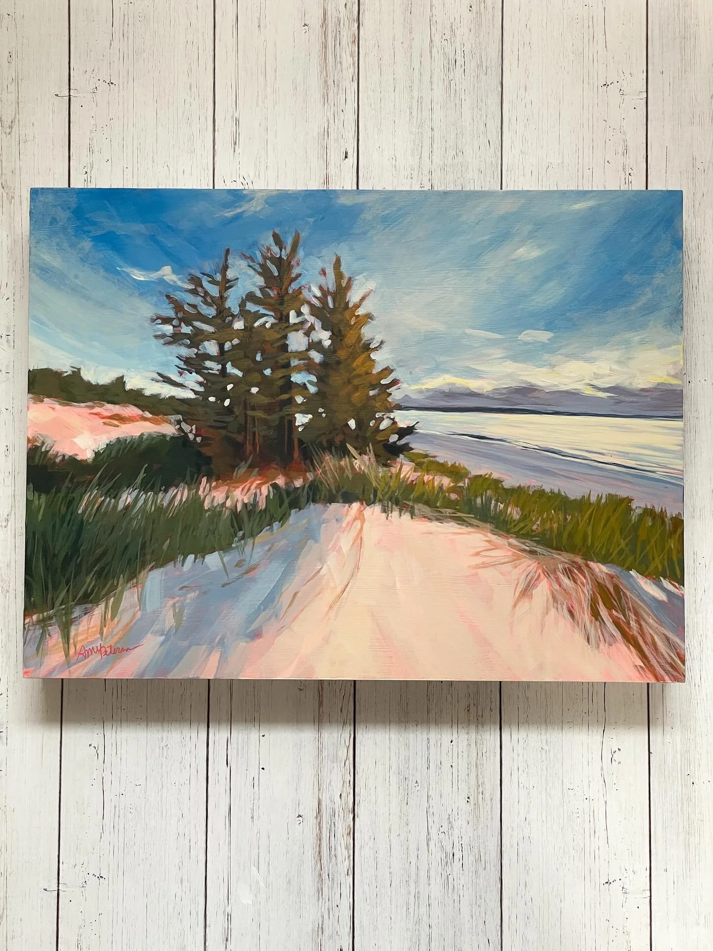 Art in the Castle is THIS WEEKEND! Come see me and so many other amazing artists, Saturday and Sunday at Castle Farms in beautiful Charlevoix (more info on my Events page on my website)! I&rsquo;ll be bringing this sweet summer piece, but she needs a