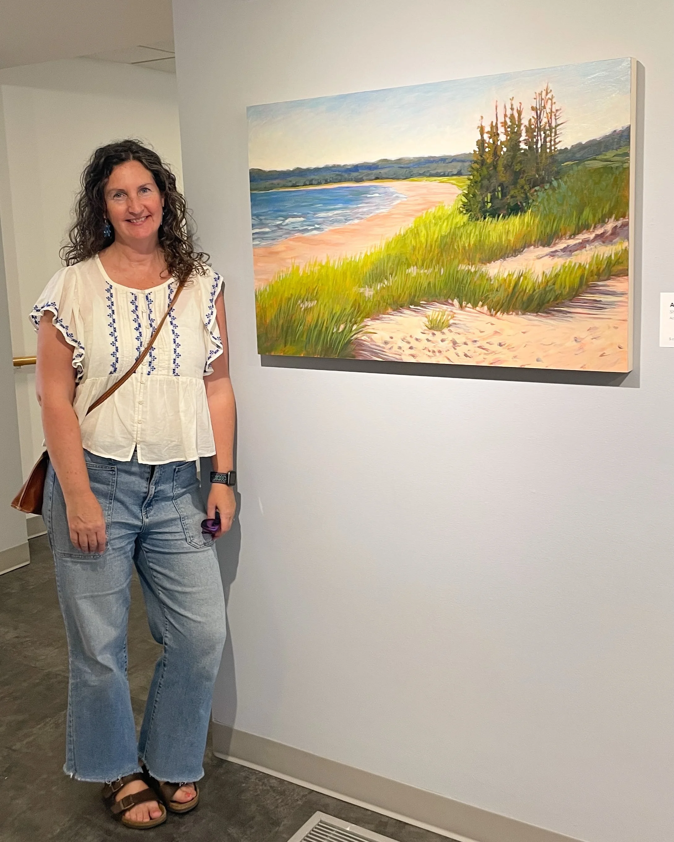 A beautiful exhibition featuring women artists reflecting on water, environmental stewardship, and advocacy is now on display in the Atrium Gallery at @crookedtreepetoskey I feel honored to be included. If you are in the area before October 17, I hig