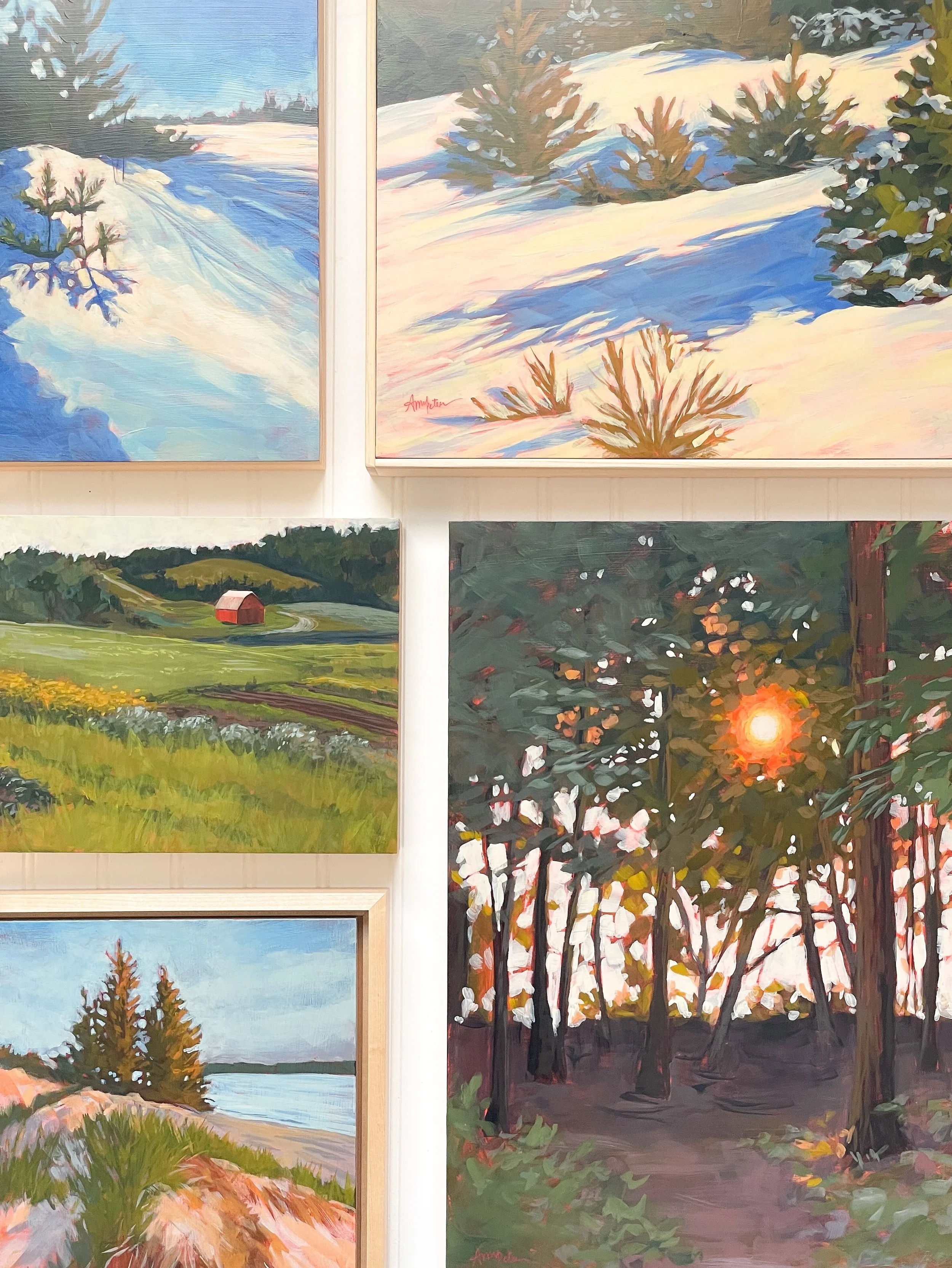 Some of the paintings recently added to my website! And there&rsquo;s more! Go check out my Available works with the link in my bio!