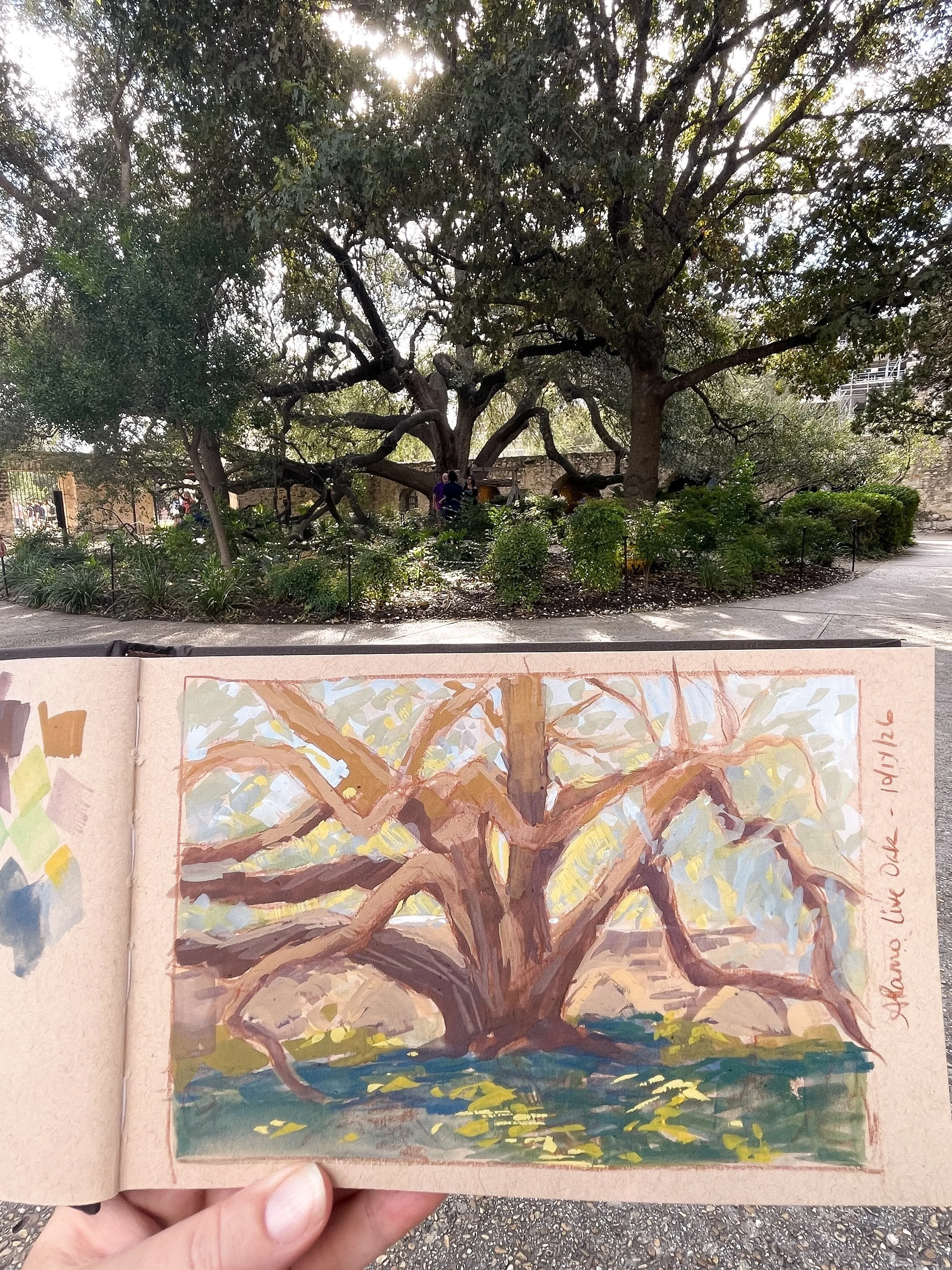 Last week I got to tag along on my husband&rsquo;s work trip. While he was in conference all day, I spent time at museums and doing some plein air painting. It felt good to paint to record a place I visited and I love that it&rsquo;s just for me to h