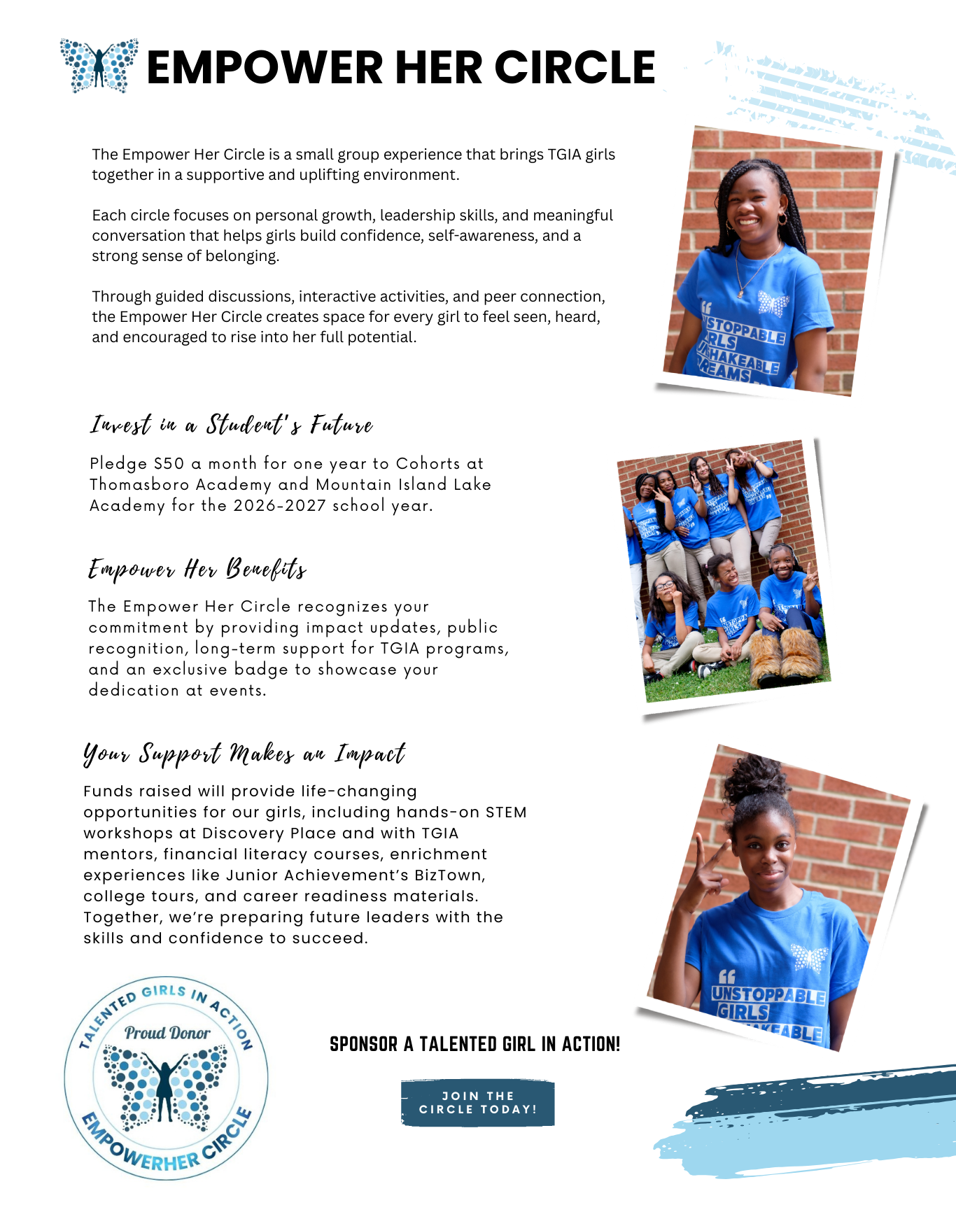 Our Program - R | Empower Girls Now—Get Involved — Talented Girls in Action