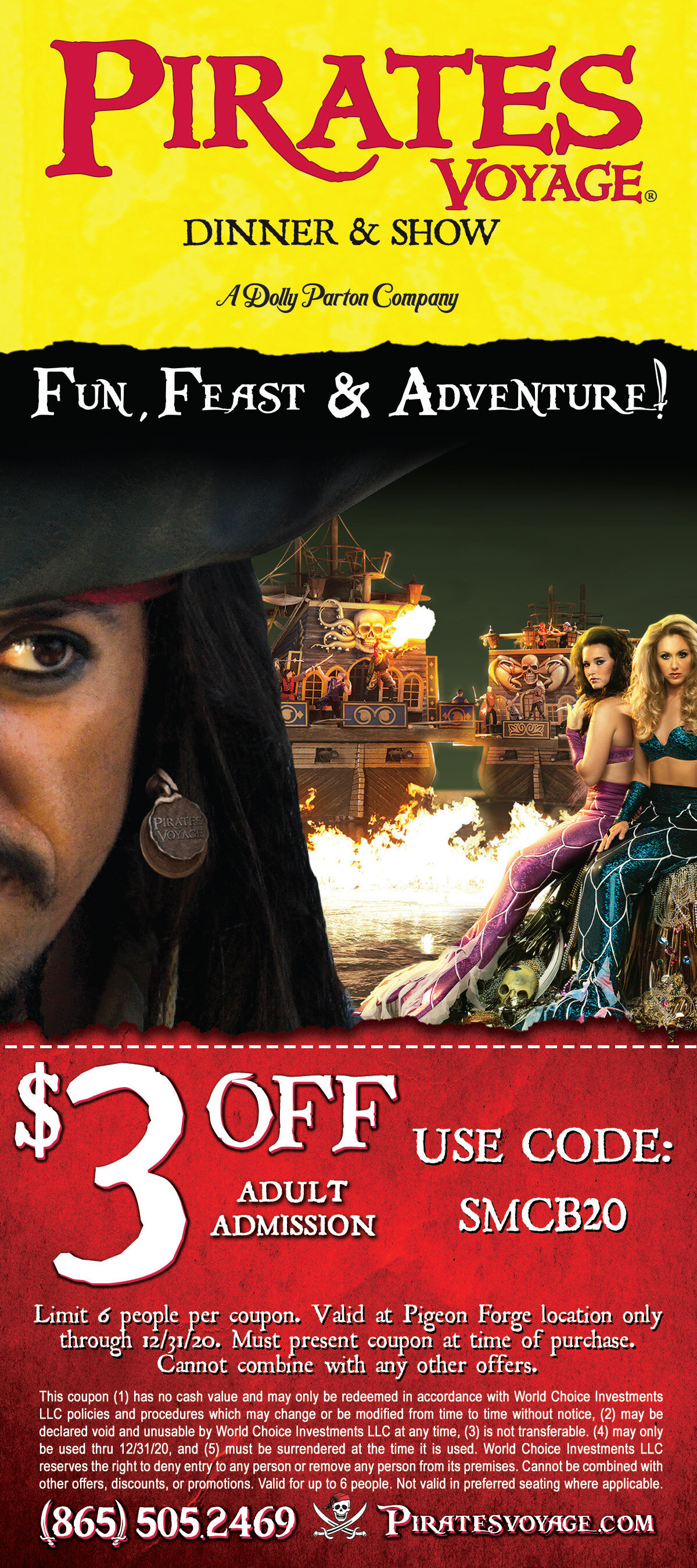 pirates voyage aarp discount