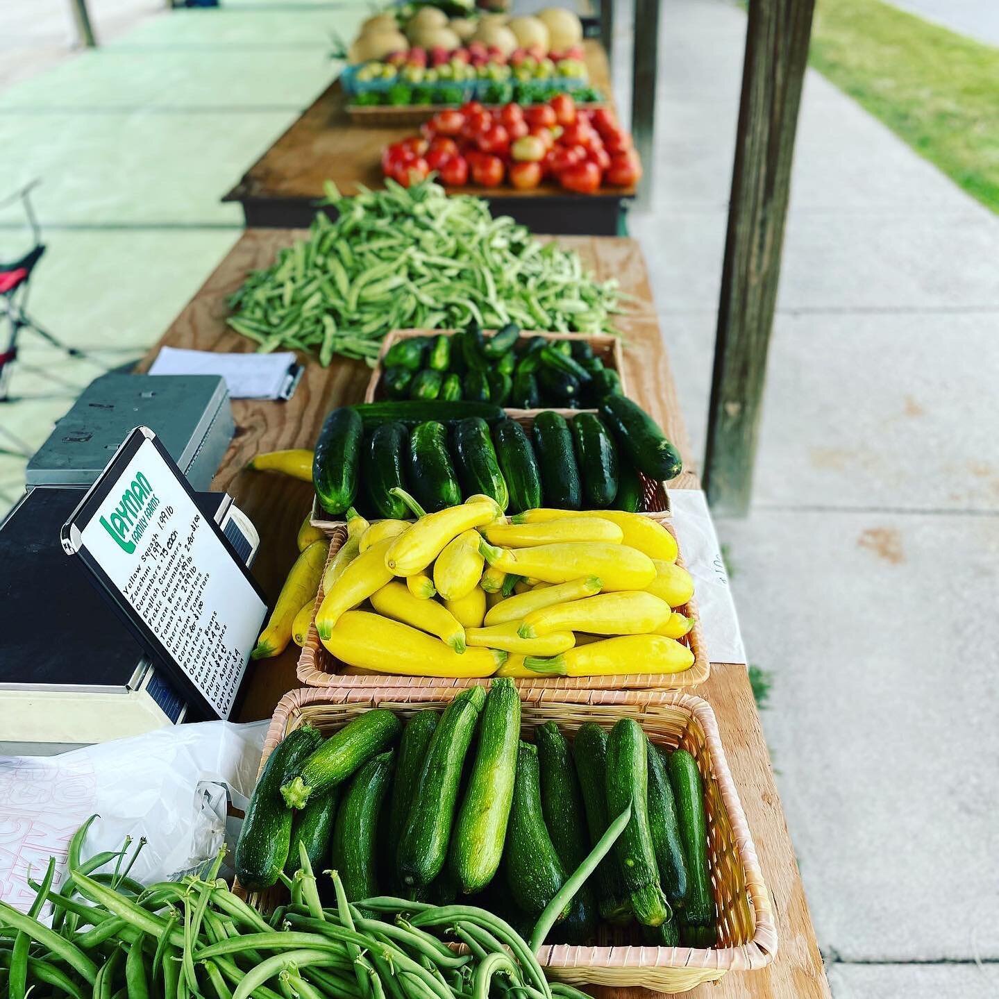 Tomorrow we will be at the Salem Farmers Market 7/16 from 8am-1pm 🍅🌽🫑🍑🥒 #salemvirginia #salemva #roanoke #roanokeva #laymanfamilyfarms #laymanfarms