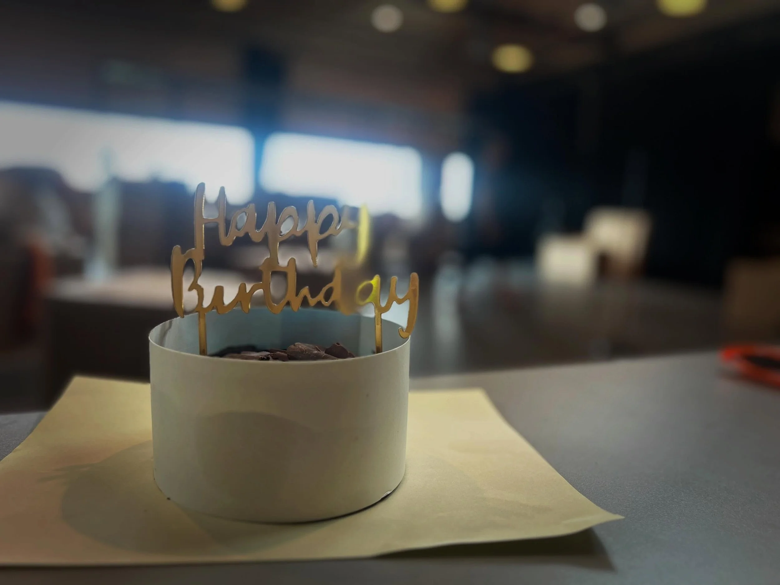 Happy Birthday Ben.  We&rsquo;re deep in rehearsals for The Last Hamlet but there&rsquo;s always time for chocolate cake.