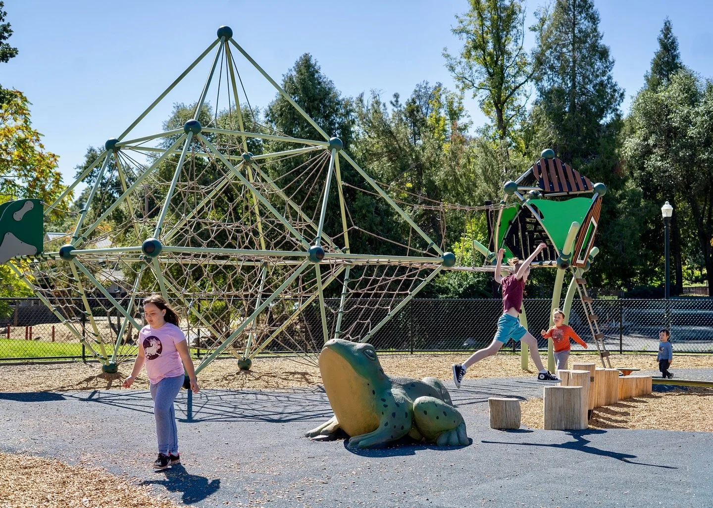Utica Park officially opened on May 31st in Angels Camp! SPEC is proud to have designed this accessible playground, featuring play equipment we provided from our partners: musical instruments by Percussion Play, a climbing structure and slide from Be